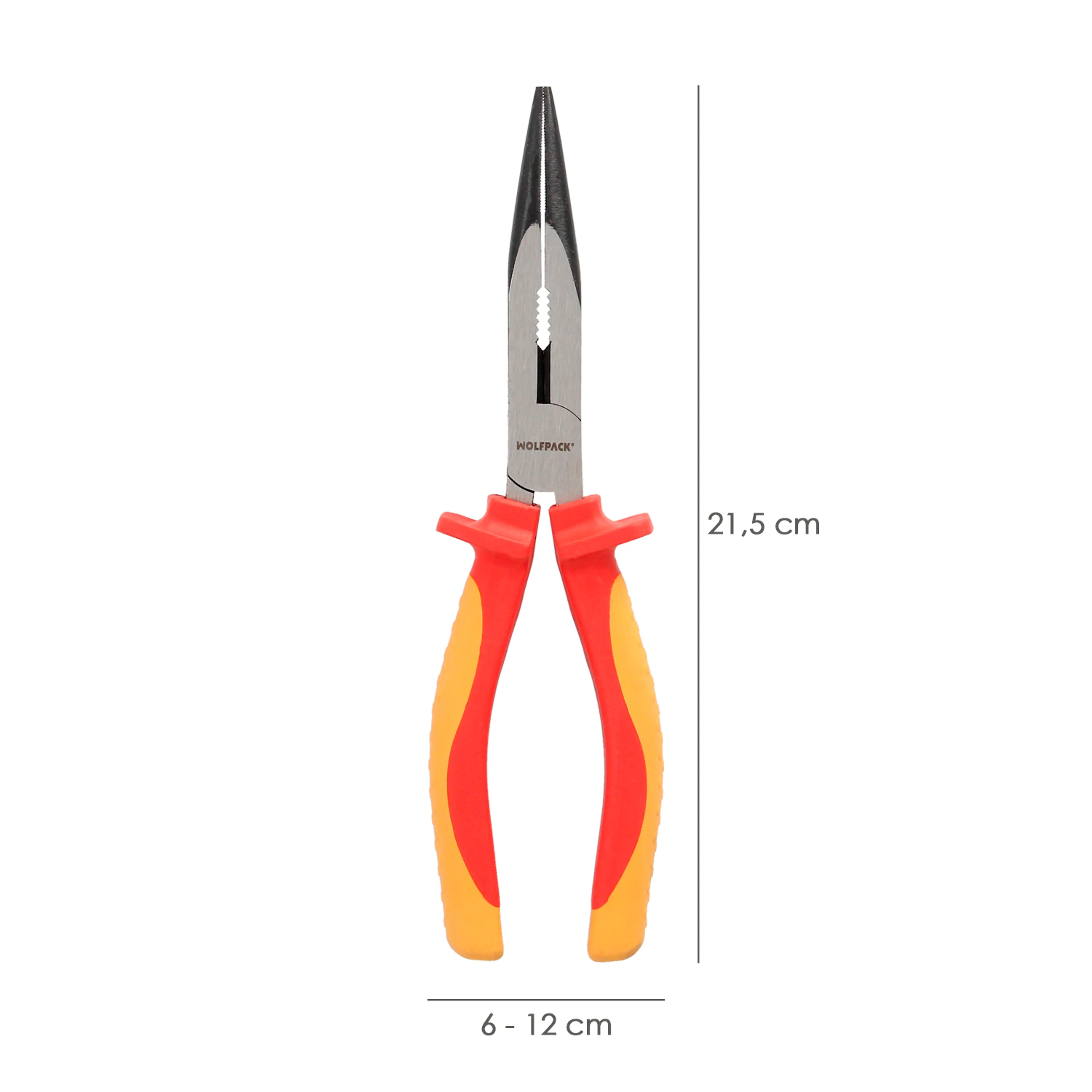 ALICATES BOCA RECTA 200 MM. MANGOS 