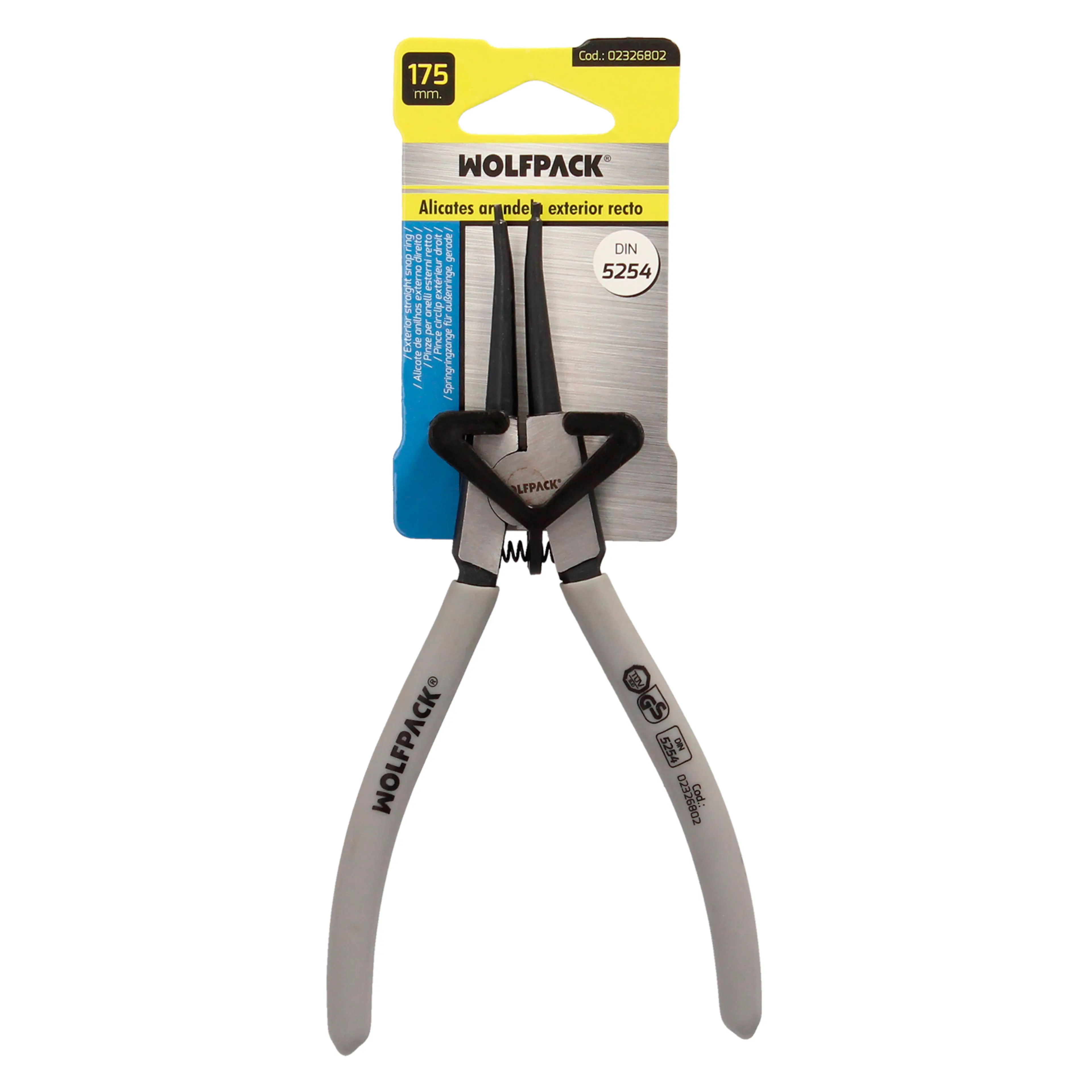 ALICATES ARANDELAS EXTERIORES RECTO