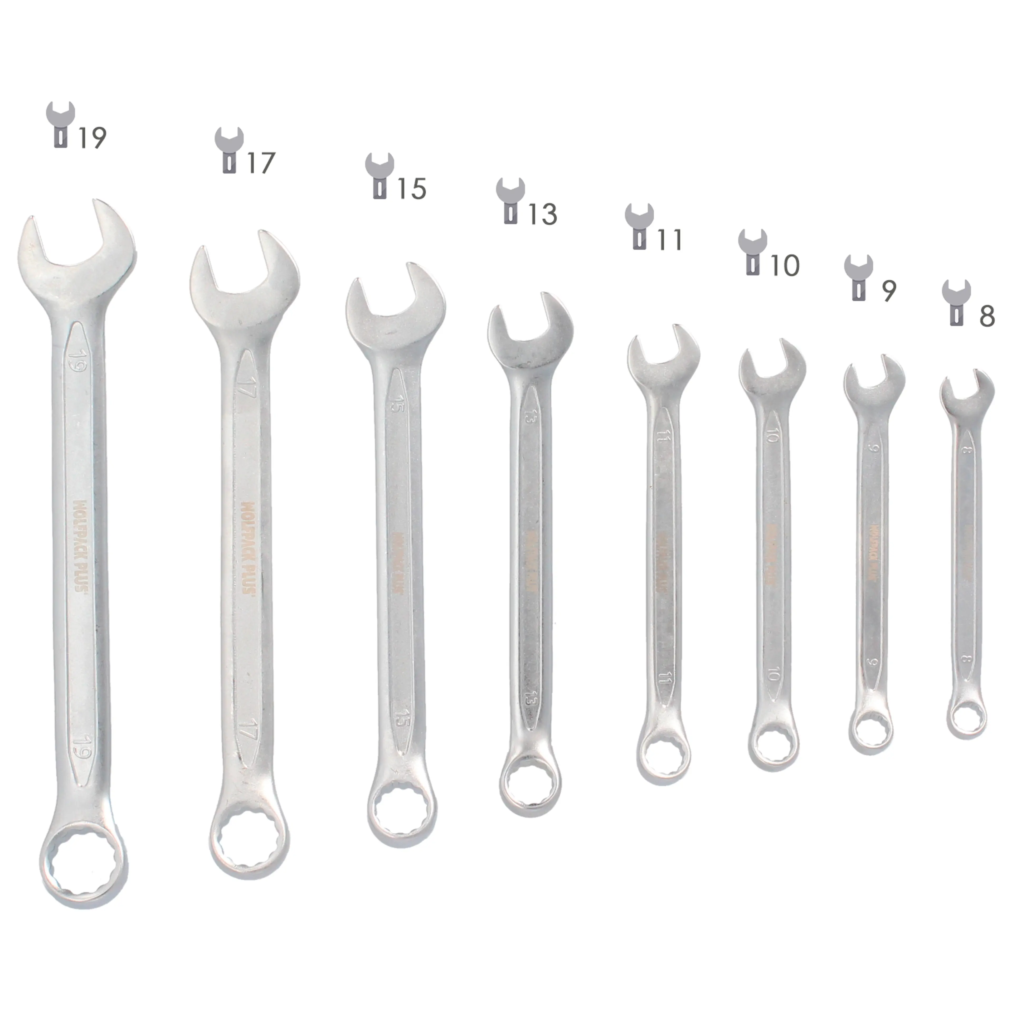 JUEGO LLAVES COMBINADAS WOLFPACK 8 