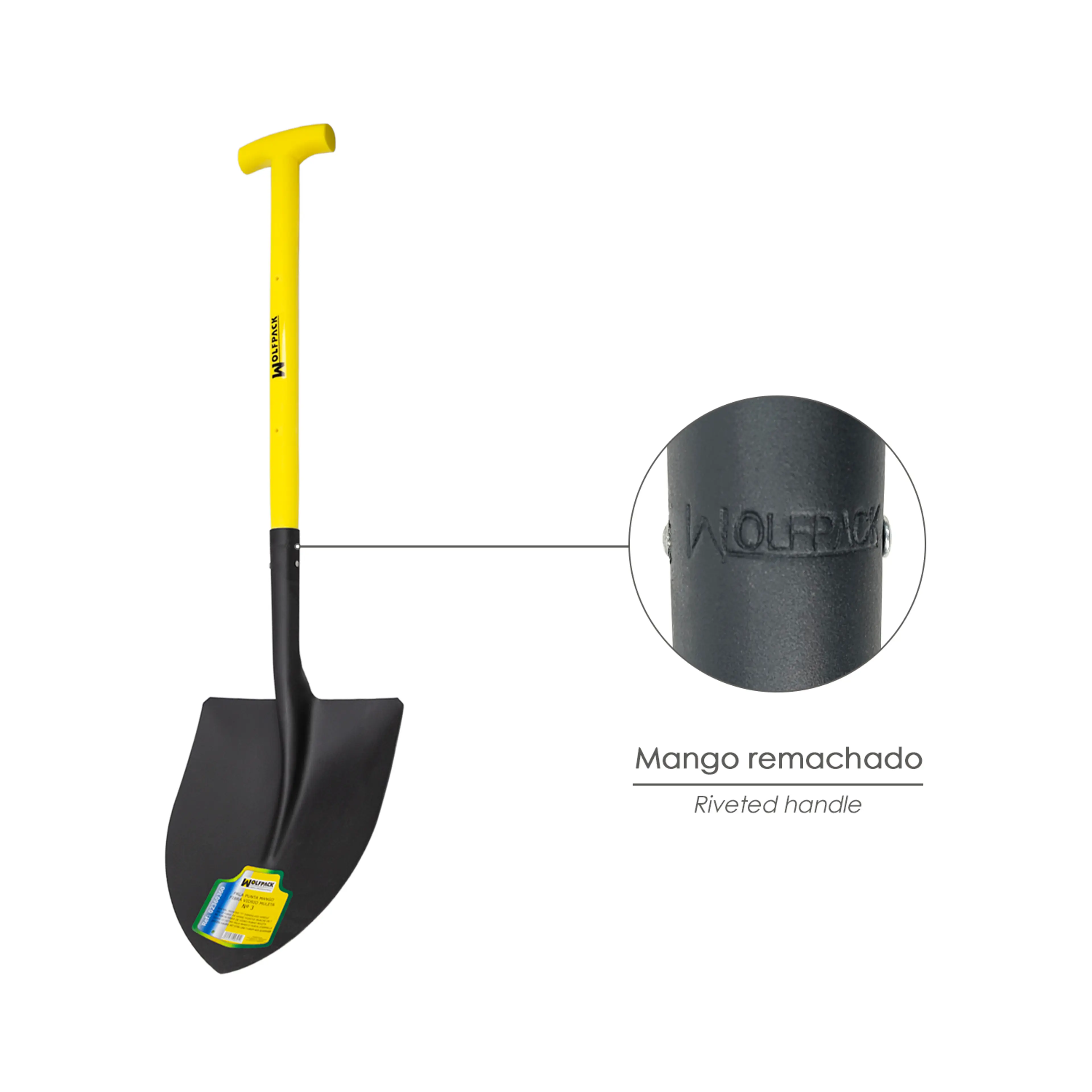 PALA MANGO FIBRA VIDRIO PUNTA MANGO