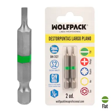 DESTORPUNTAS LARGO PLANO 3 MM. (2 P