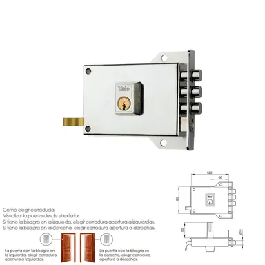CERRADURA YALE    7-HN/ DERECHA