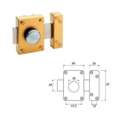 CERRADURA TESA 2101-AE/50