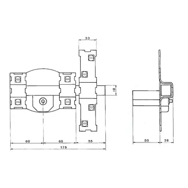 CERROJO FAC 301-R/120-P