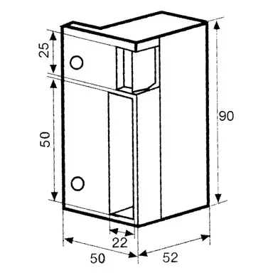 CERRADURA JIS 12 VOLTIOS 1035 IZQUI