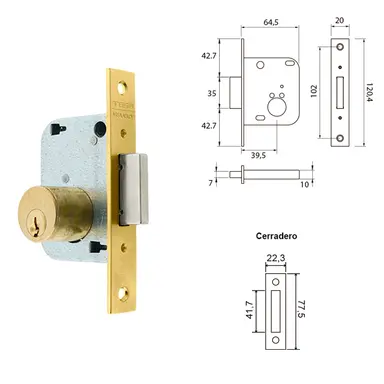 CERRADURA TESA 2001-HL/40