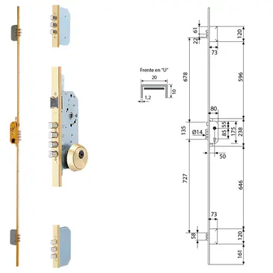 CERRADURA TESA SEGURIDAD TLB3 54566