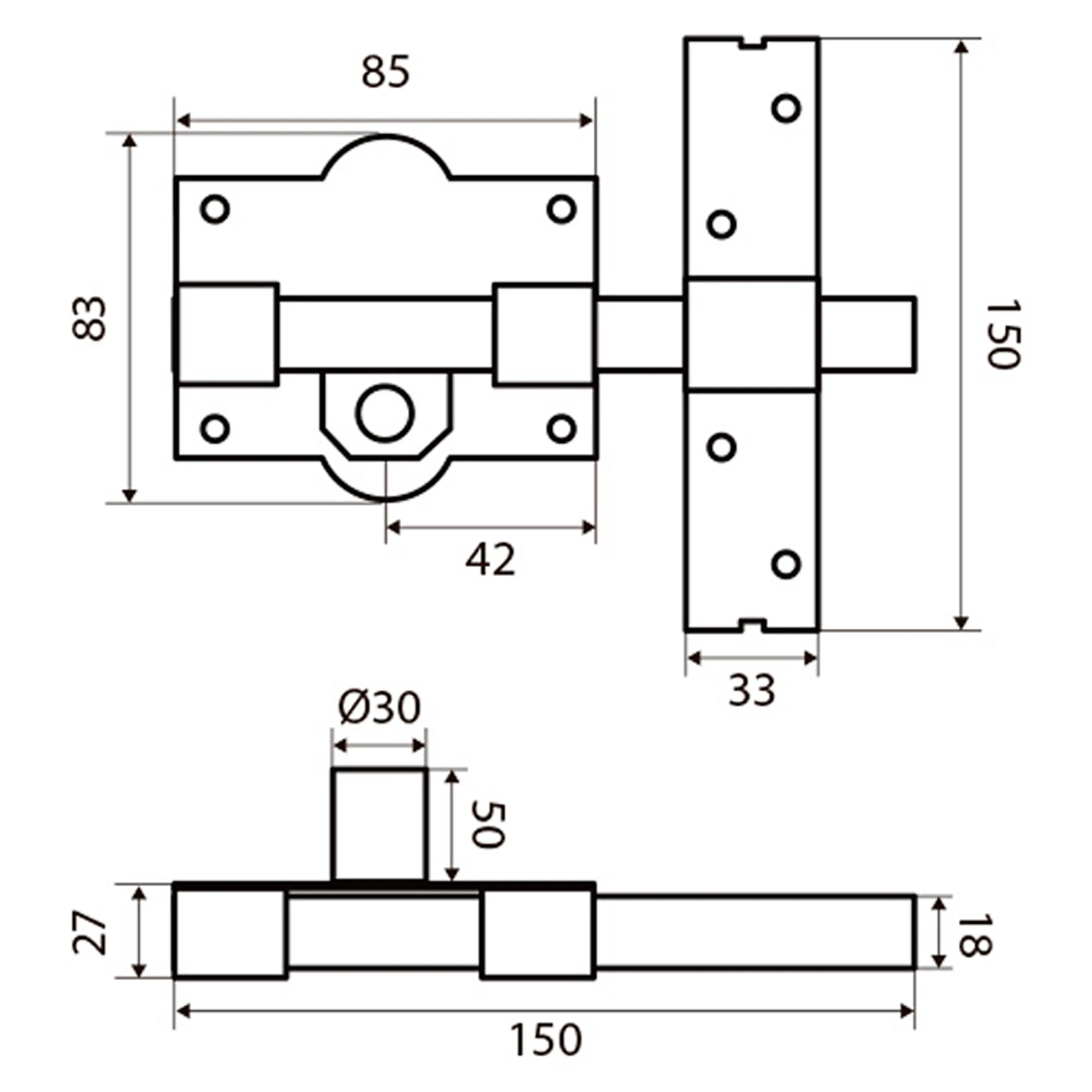 CERROJO SEGURIDAD FAC 946-RP/80 SER