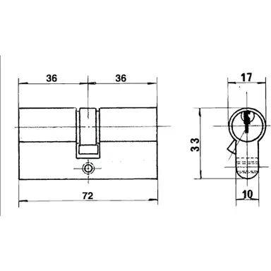 CILINDRO LINCE EUROPERFIL NIQUELADO