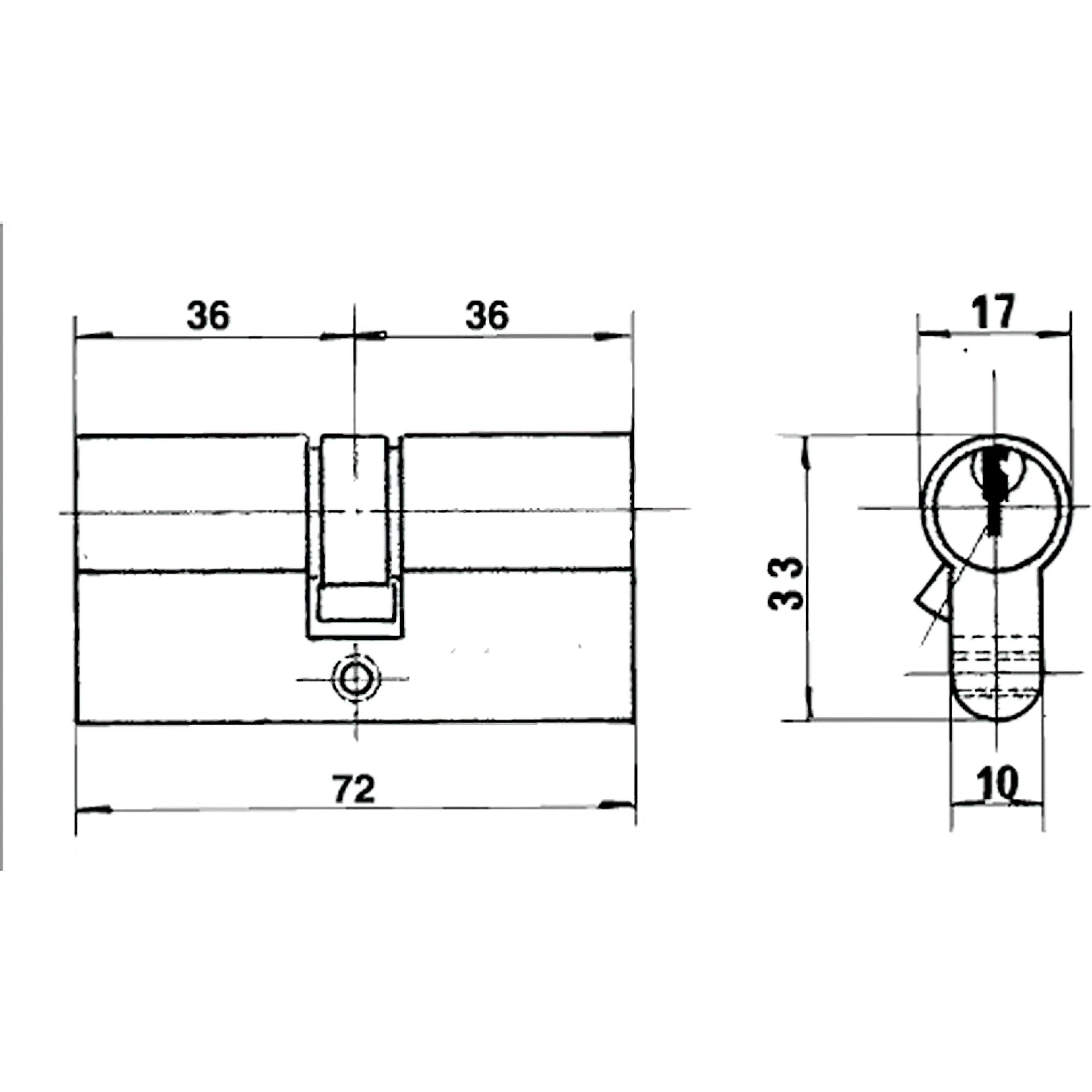 CILINDRO LINCE EUROPERFIL NIQUELADO