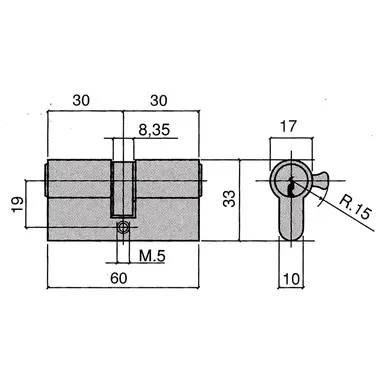 CILINDRO UCEM 5000-N LP    60