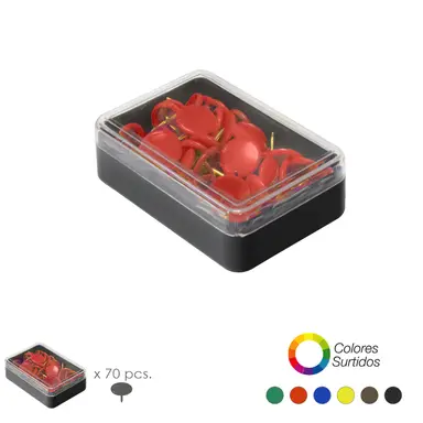 CHINCHETAS COLORES SURTIDOS (CAJA 7