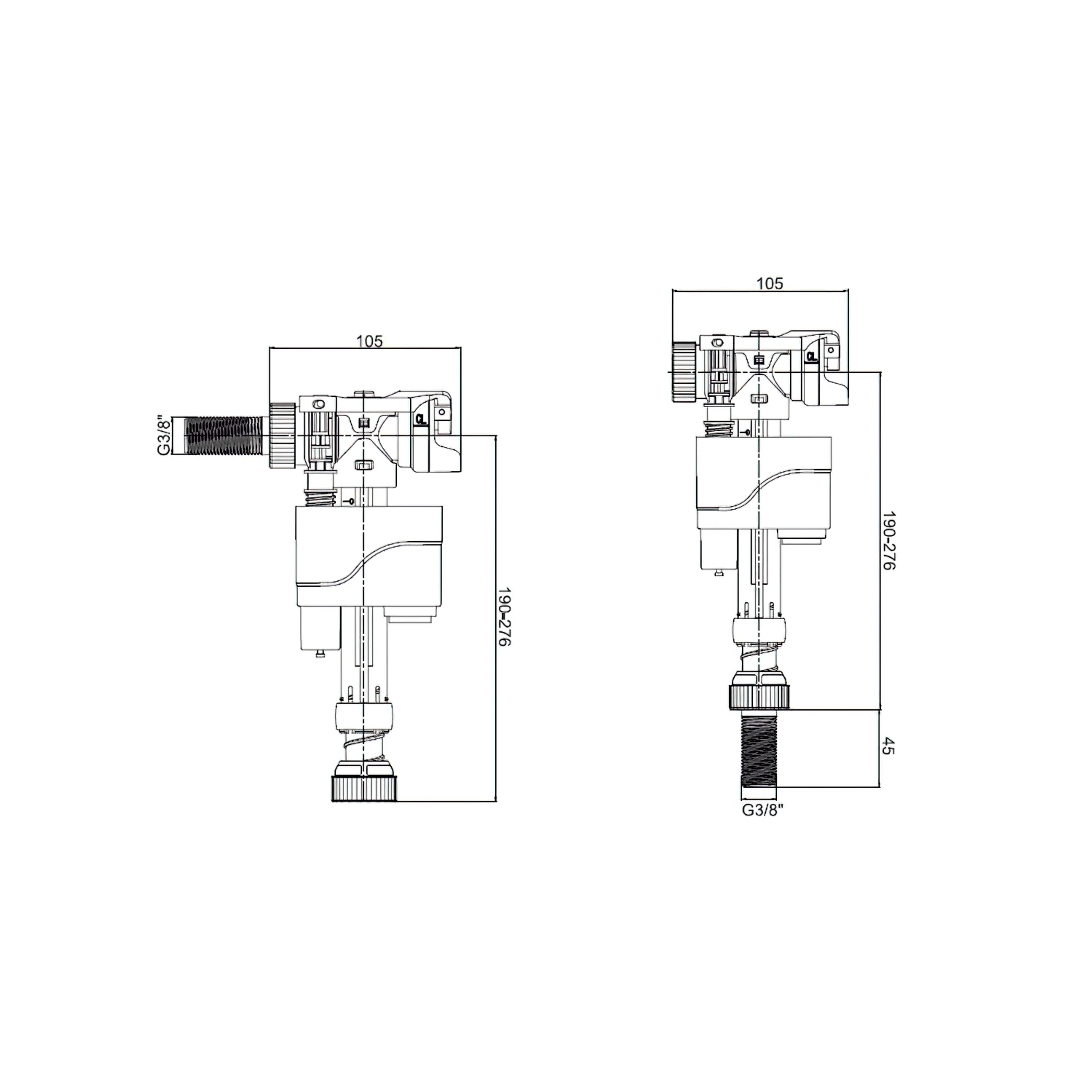 GRIFO FLOTADOR COMPACT DOBLE