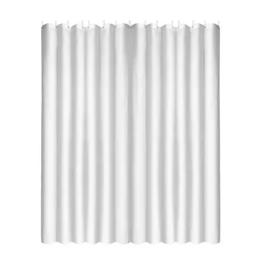 CORTINA DUCHA TELA BLANCA 180X200 C