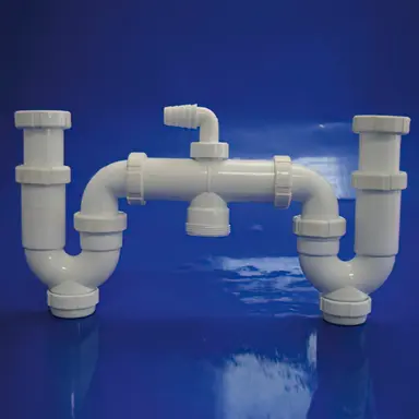 SIFON DOBLE CON RACOR T-50  1 1/2  