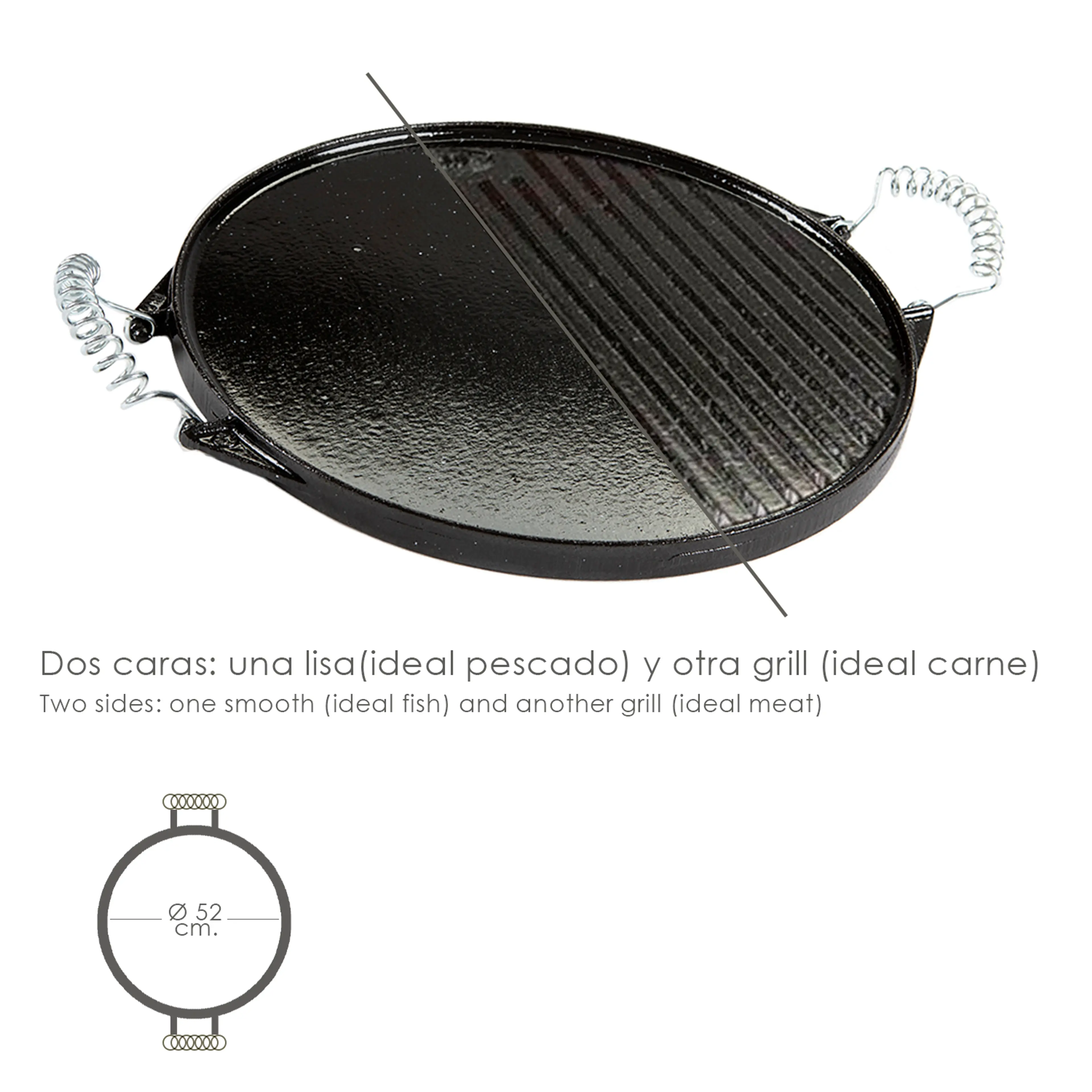 PLANCHA HIERRO FUNDIDO REDONDA ESMA