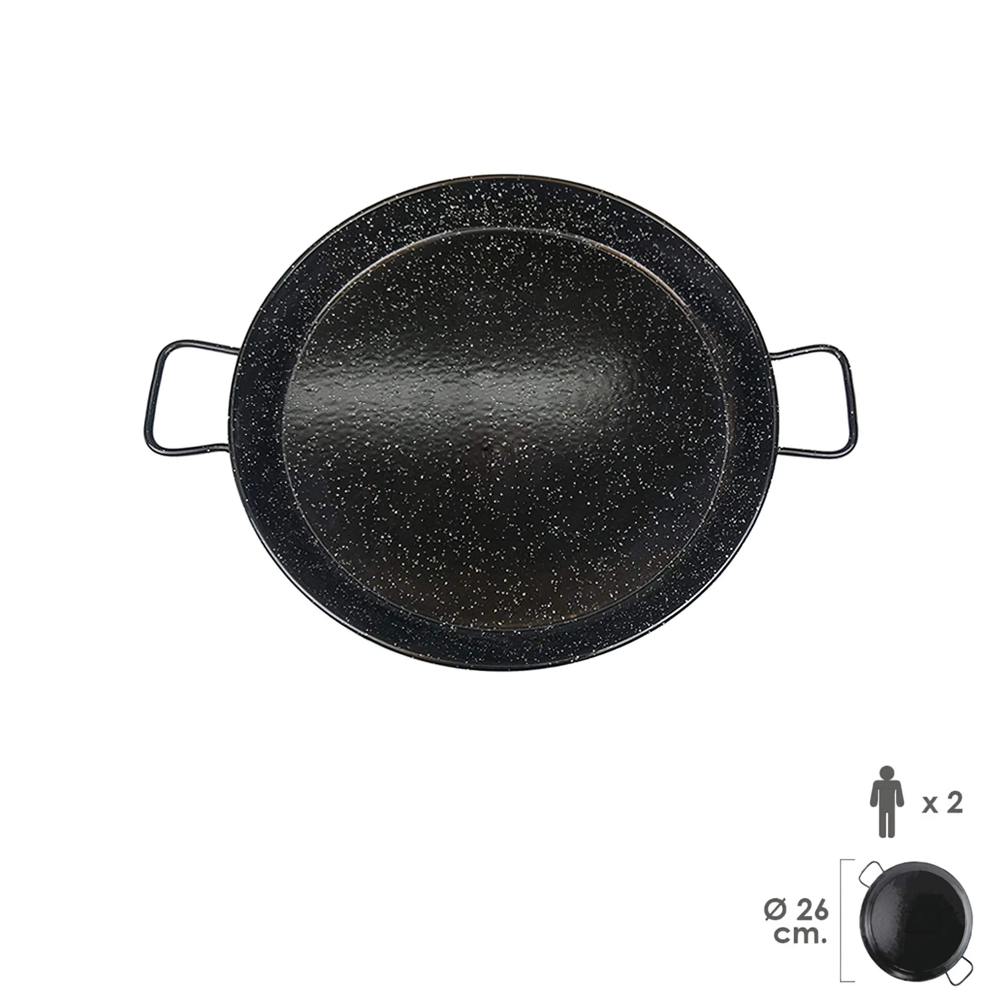 PAELLERA VALENCIANA ESMALTADA   2 P