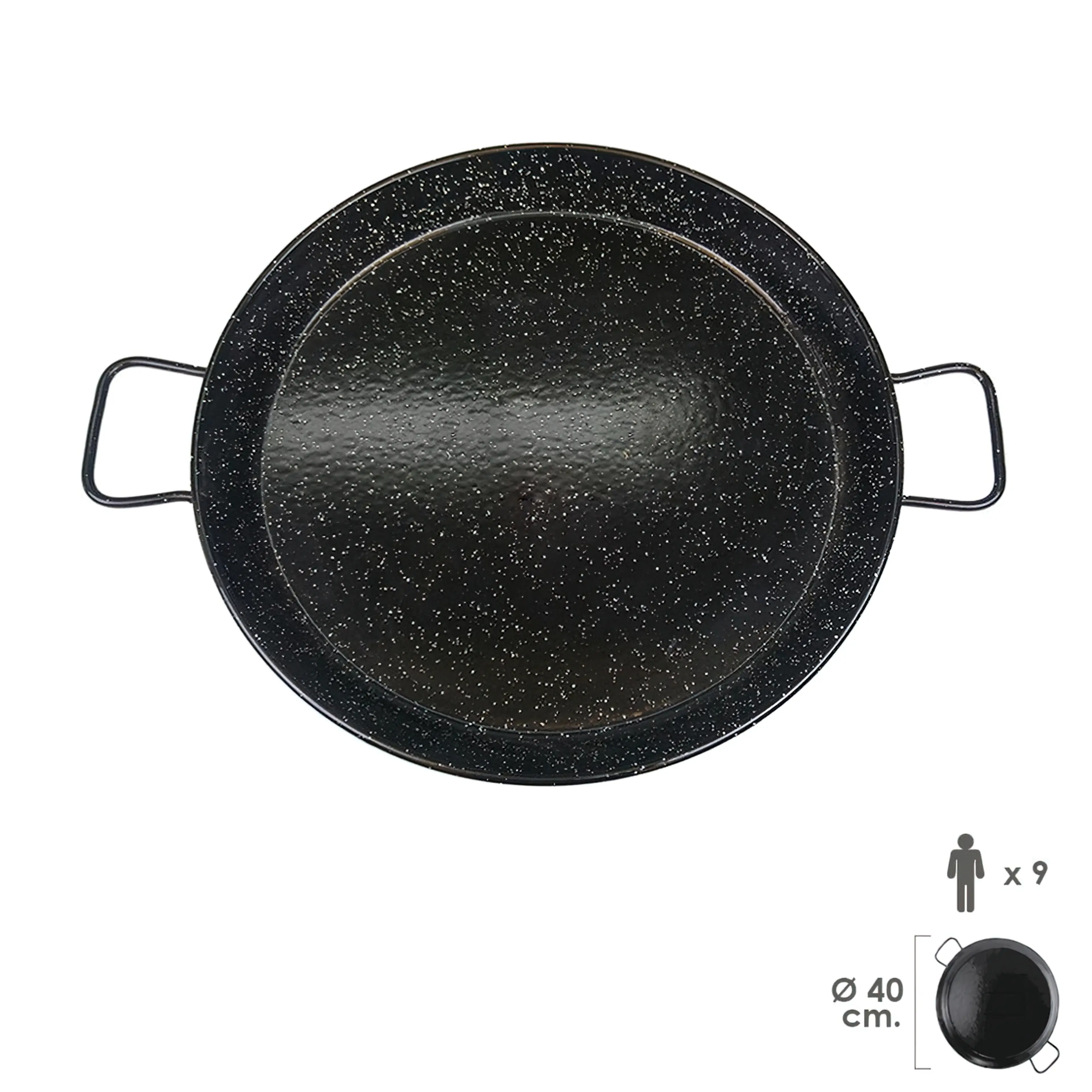PAELLERA VALENCIANA ESMALTADA   9 P