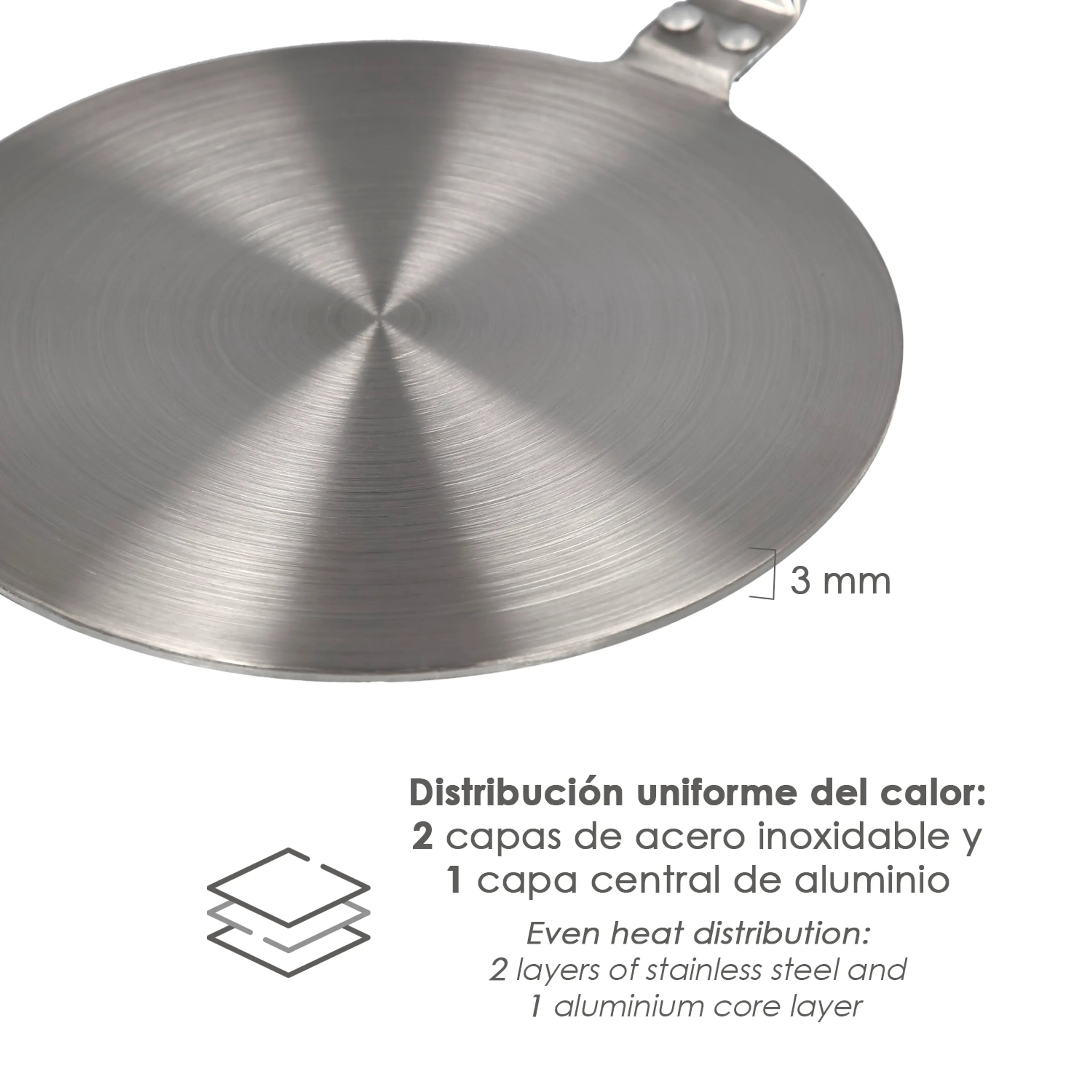 ADAPTADOR PARA INDUCCION ACERO INOX
