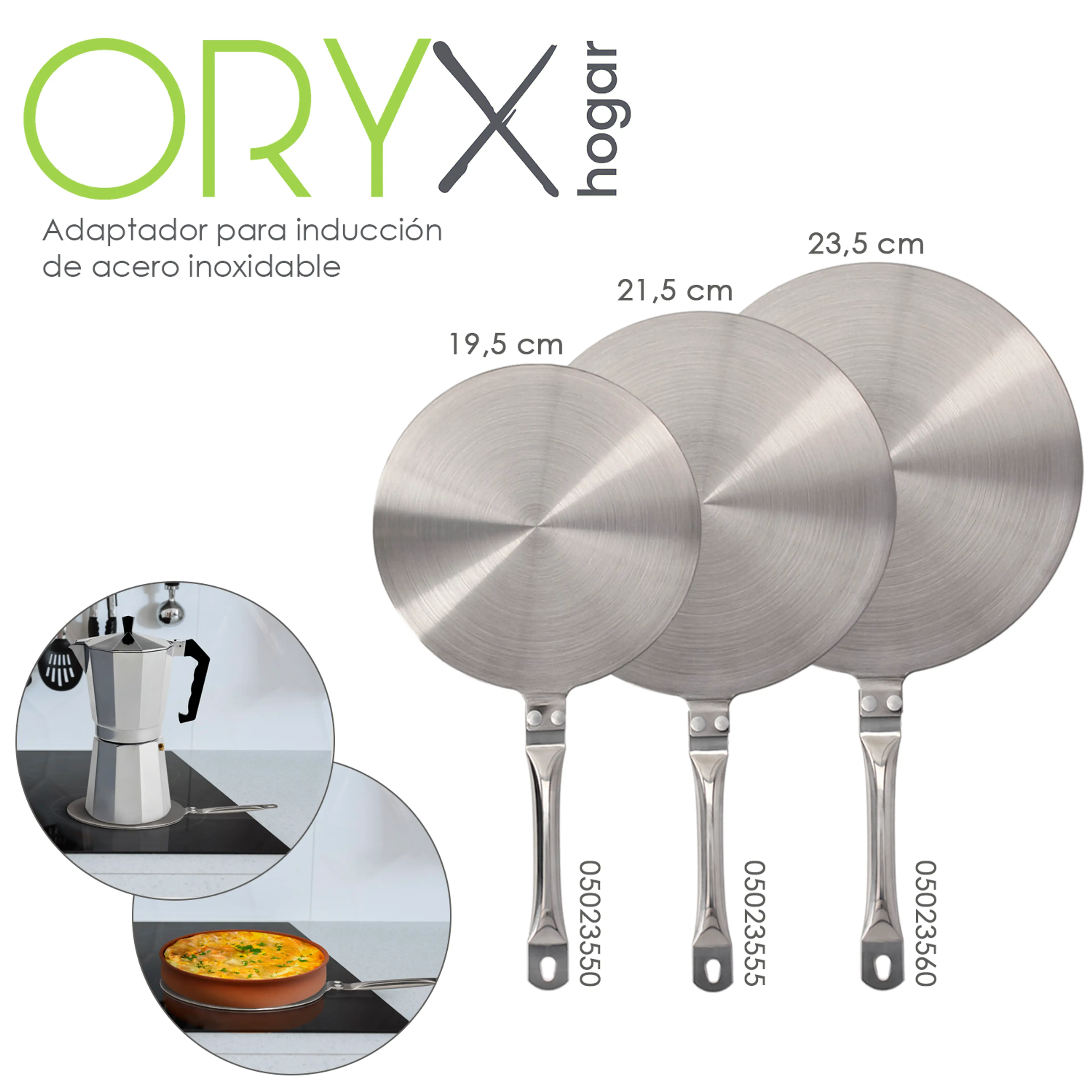 ADAPTADOR PARA INDUCCION ACERO INOX