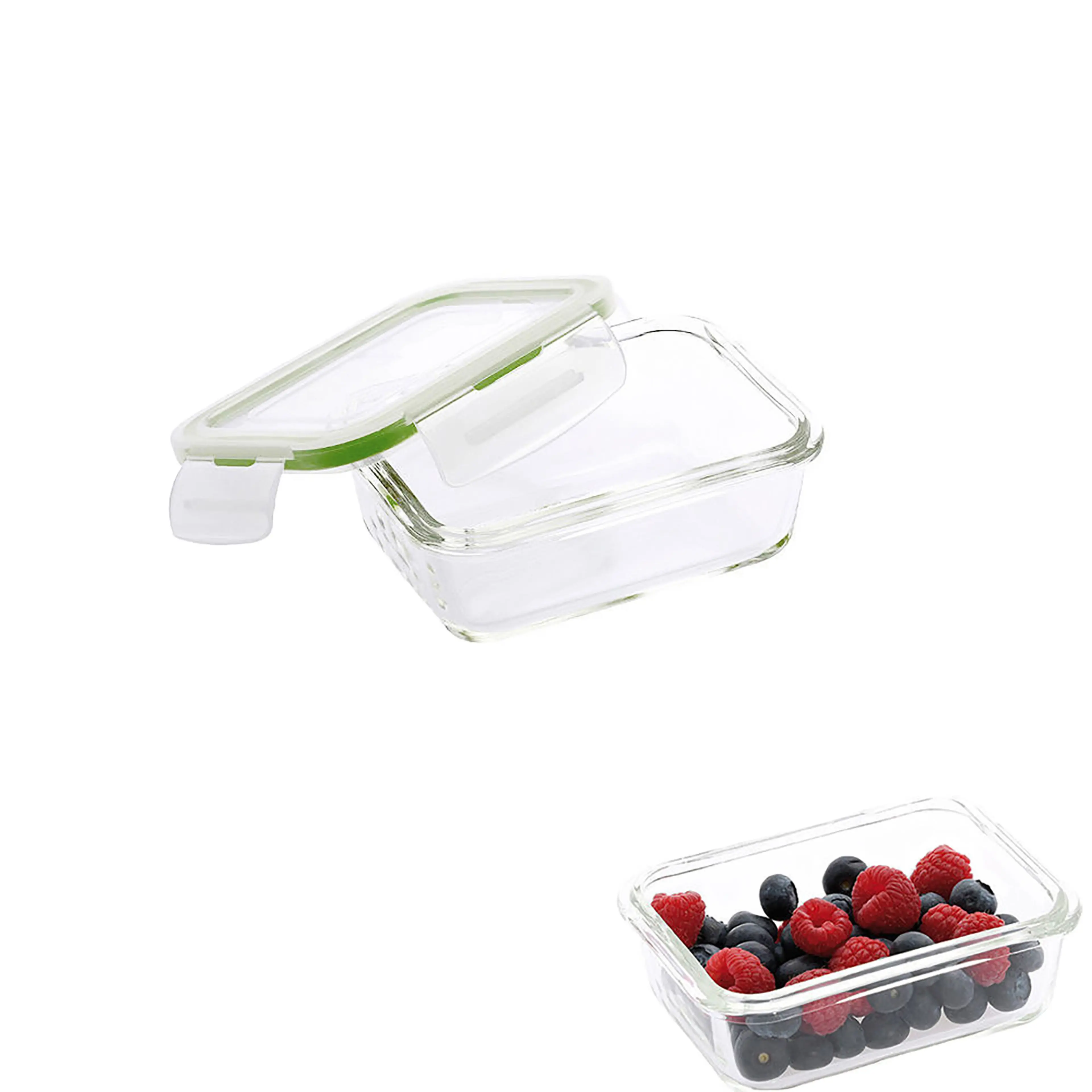 RECIPIENTE HERMETICO CRISTAL RECTAN