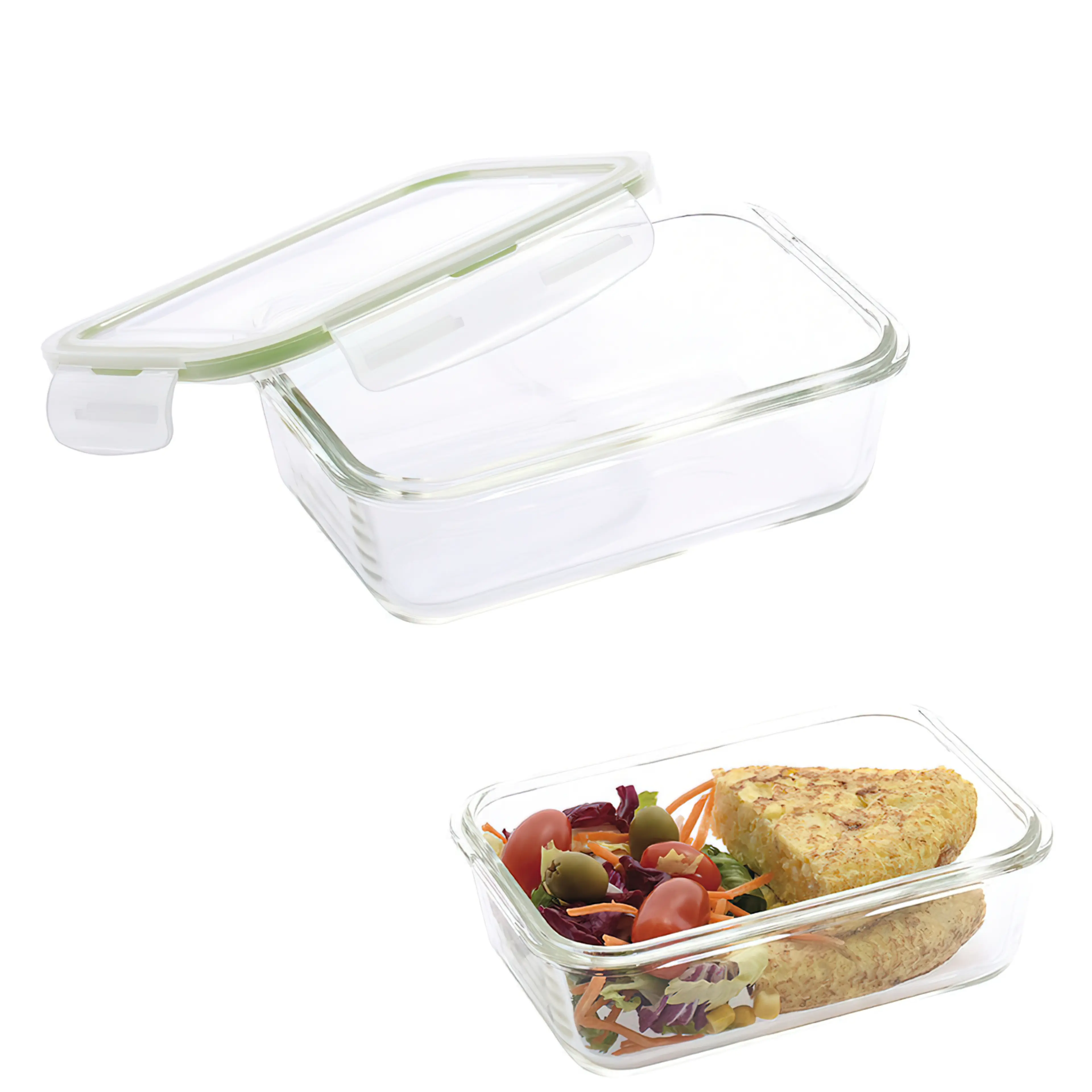 RECIPIENTE HERMETICO CRISTAL RECTAN