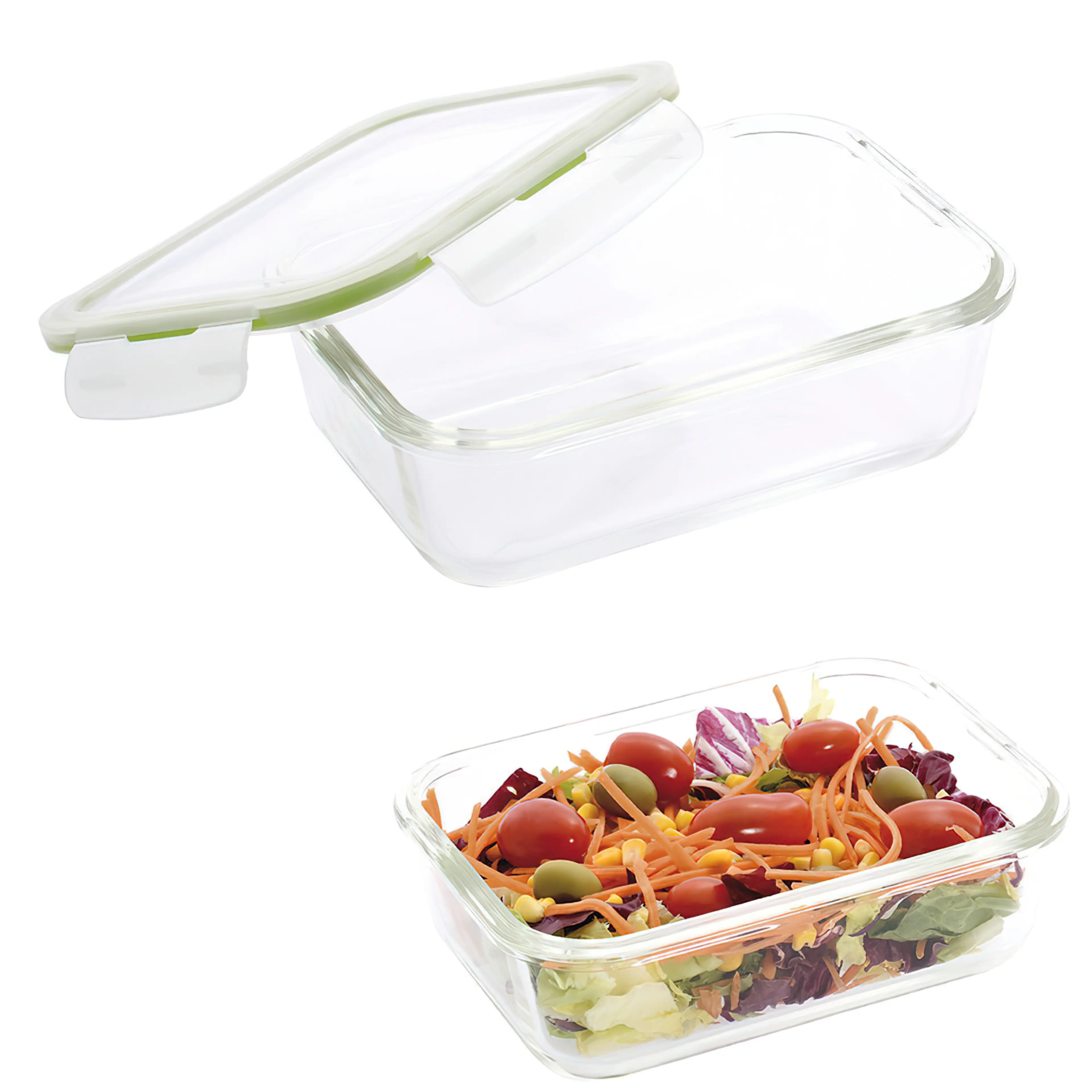 RECIPIENTE HERMETICO CRISTAL RECTAN