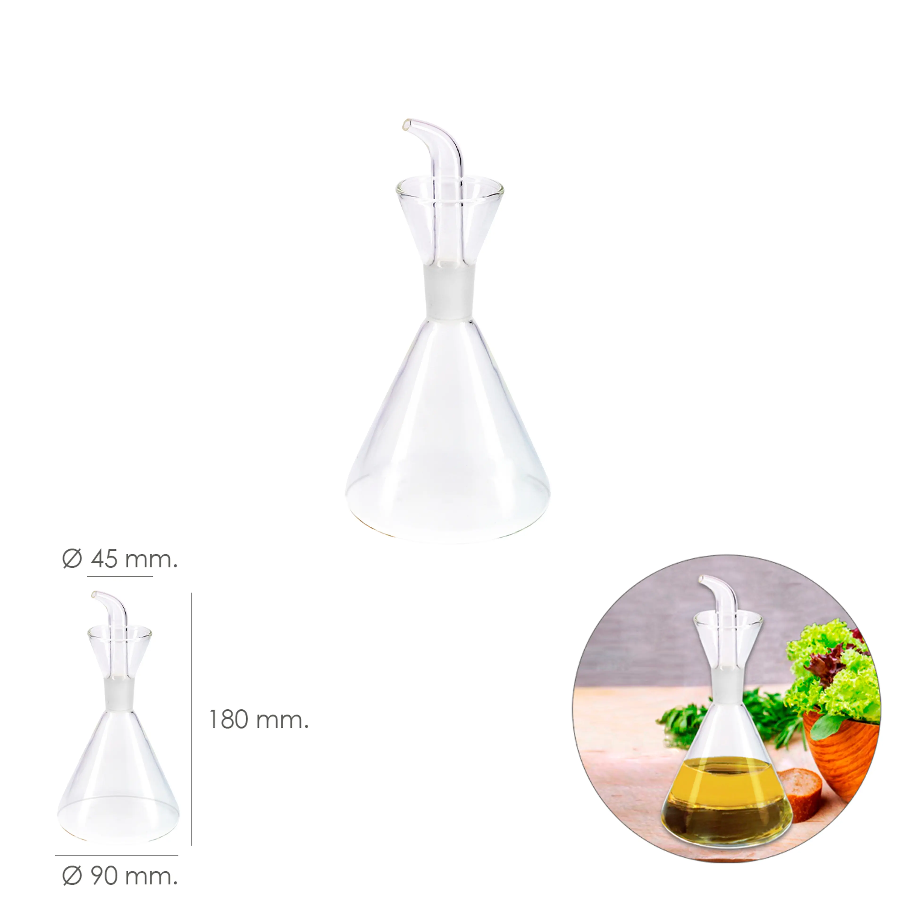 ACEITERA ANTIGOTEO CRISTAL, 250 ML