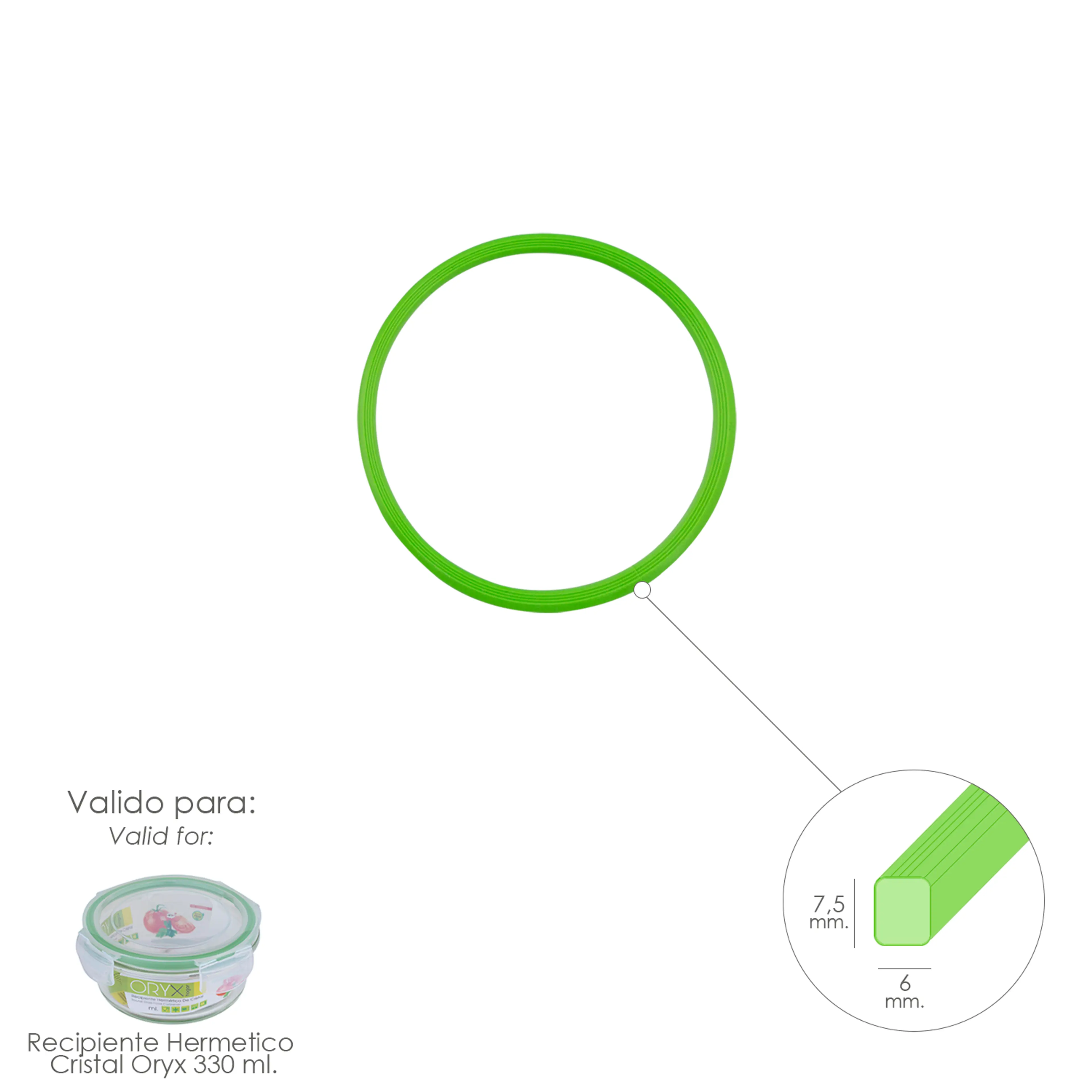 ANILLO SILICONA PARA RECIPIENTE HER