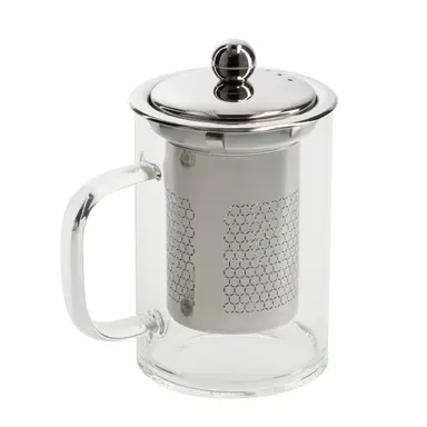 TAZA INFUSIONES CRISTAL CON FILTRO 