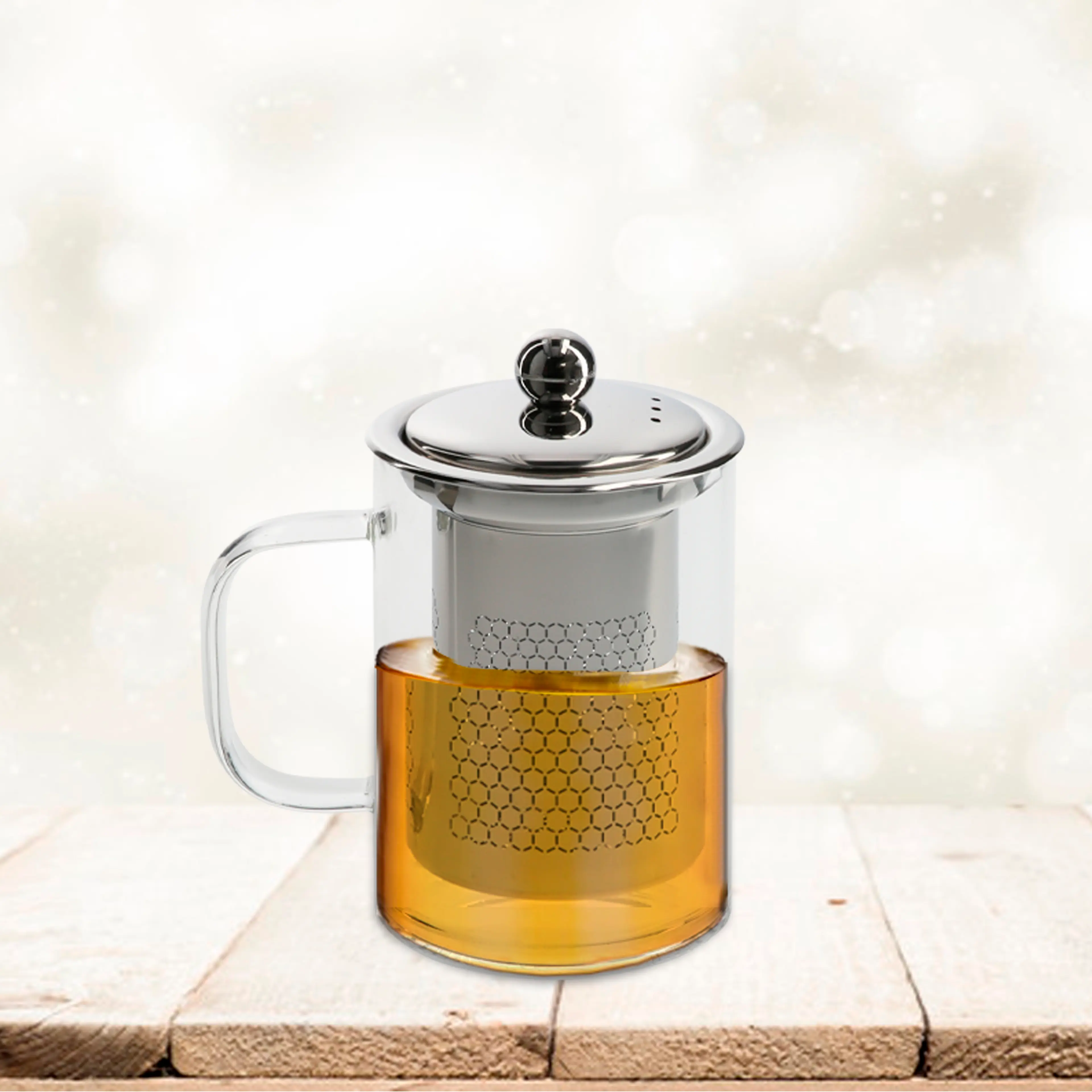 TAZA INFUSIONES CRISTAL CON FILTRO 