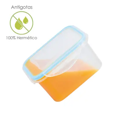 RECIPIENTE HERMETICO PLASTICO REDON