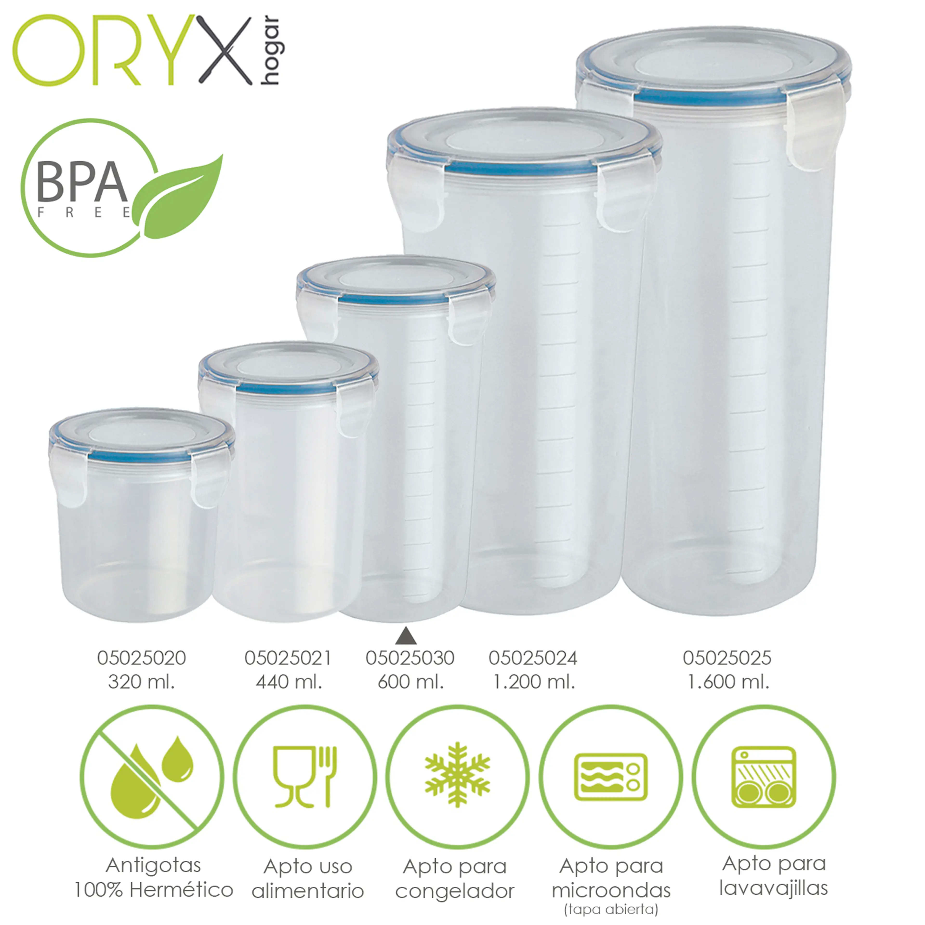 VASO RECIPIENTE HERMETICO MEDIDOR P