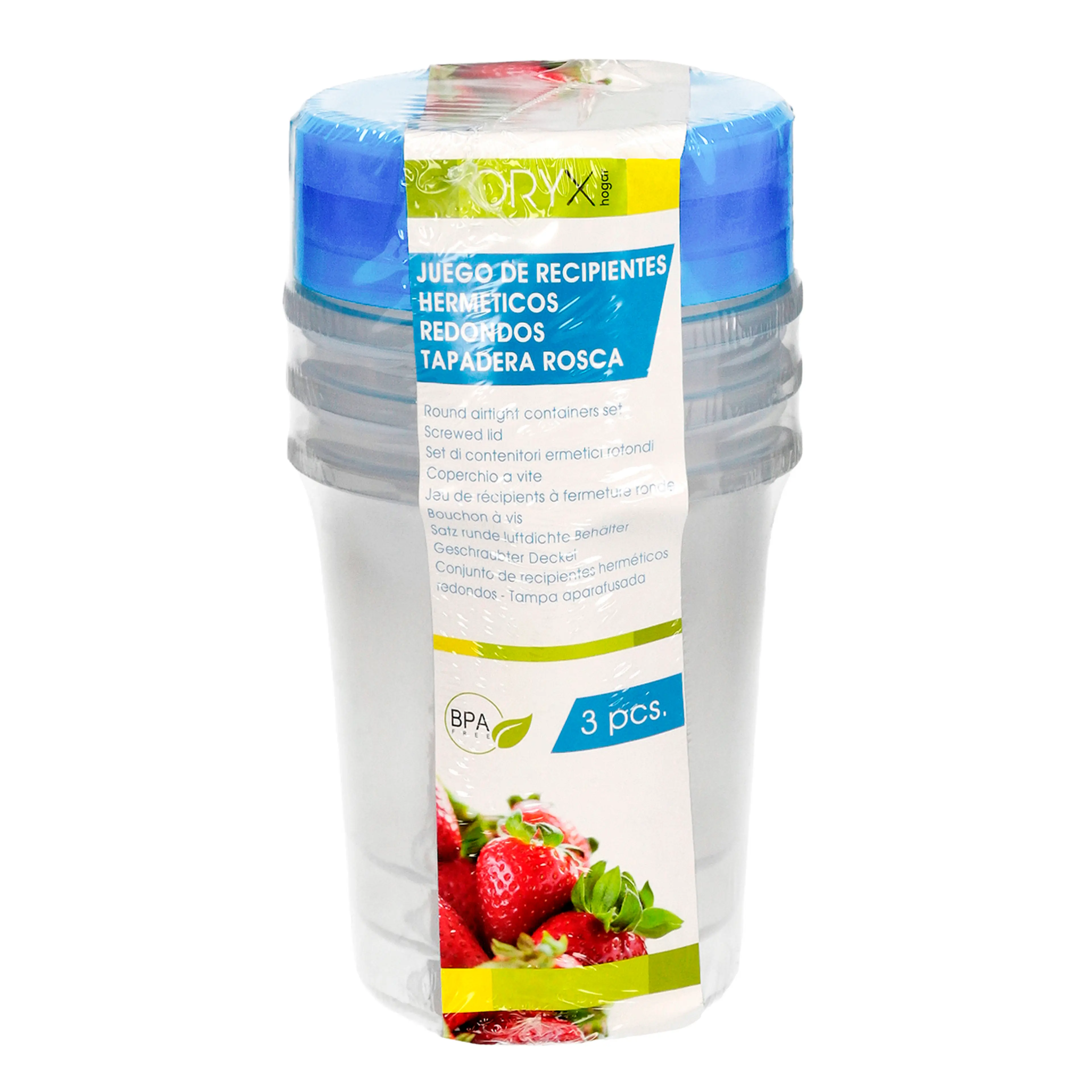 JUEGO RECIPIENTES PLASTICO REDONDOS