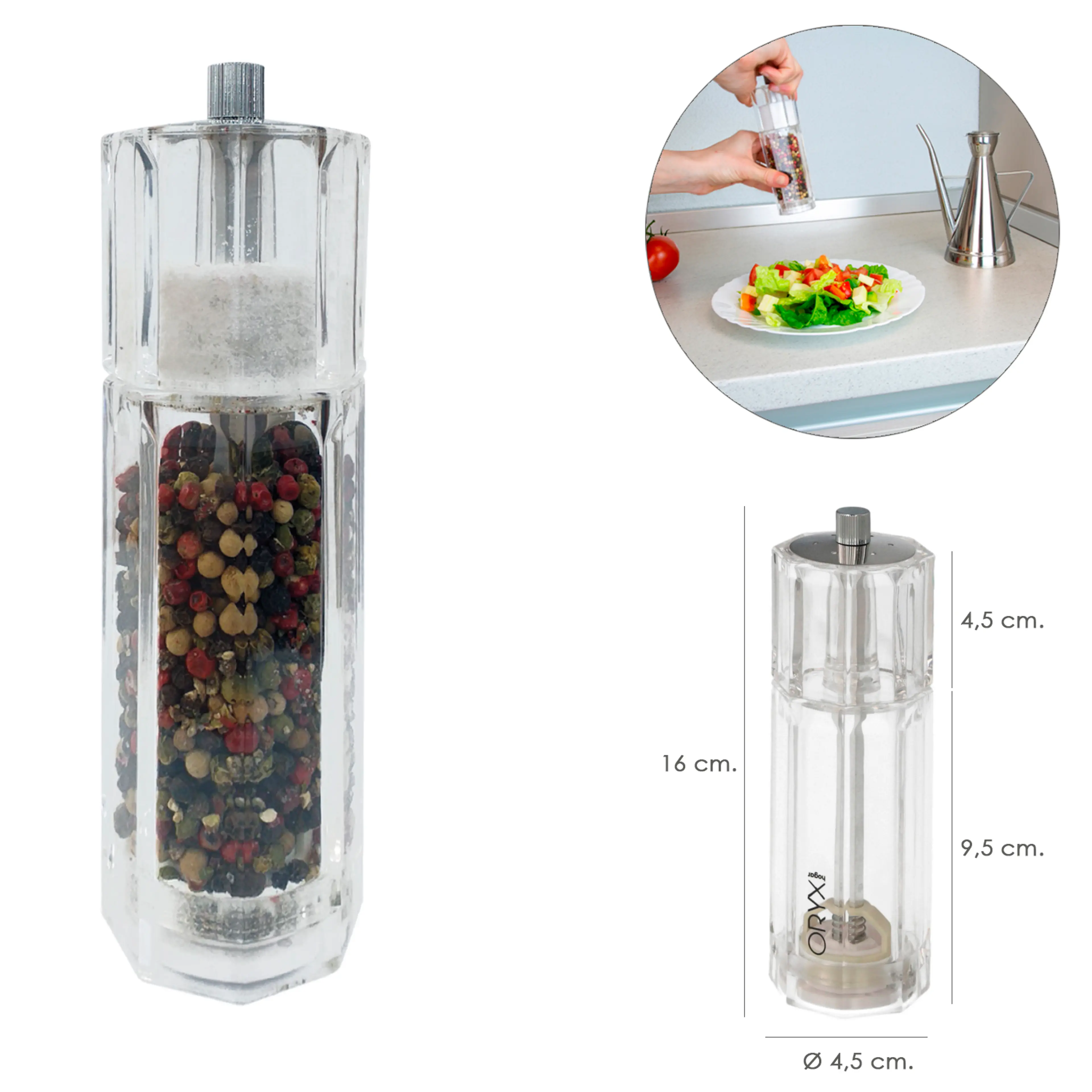 SALERO / MOLINILLO PIMIENTA ACRÍLIC