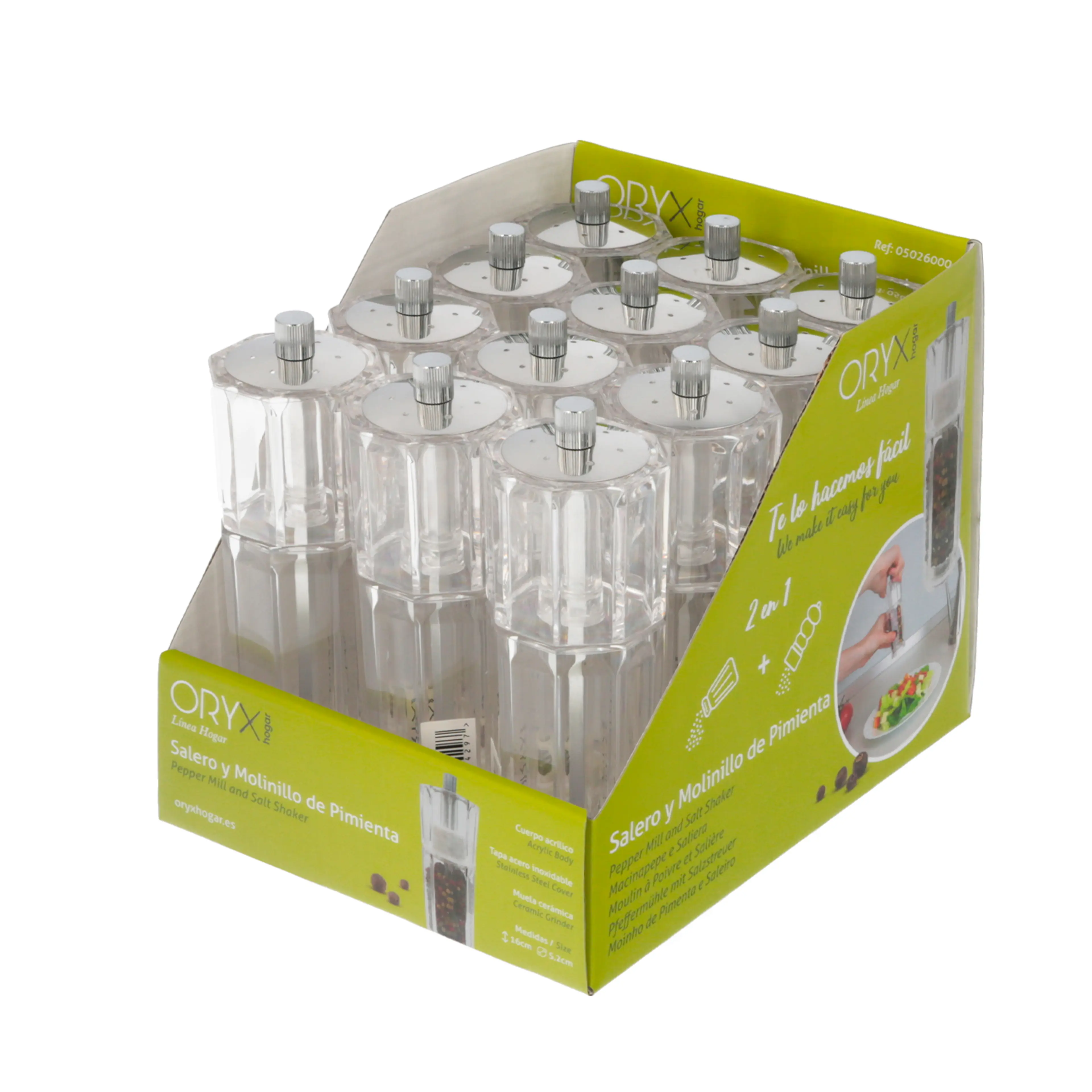 SALERO / MOLINILLO PIMIENTA ACRÍLIC