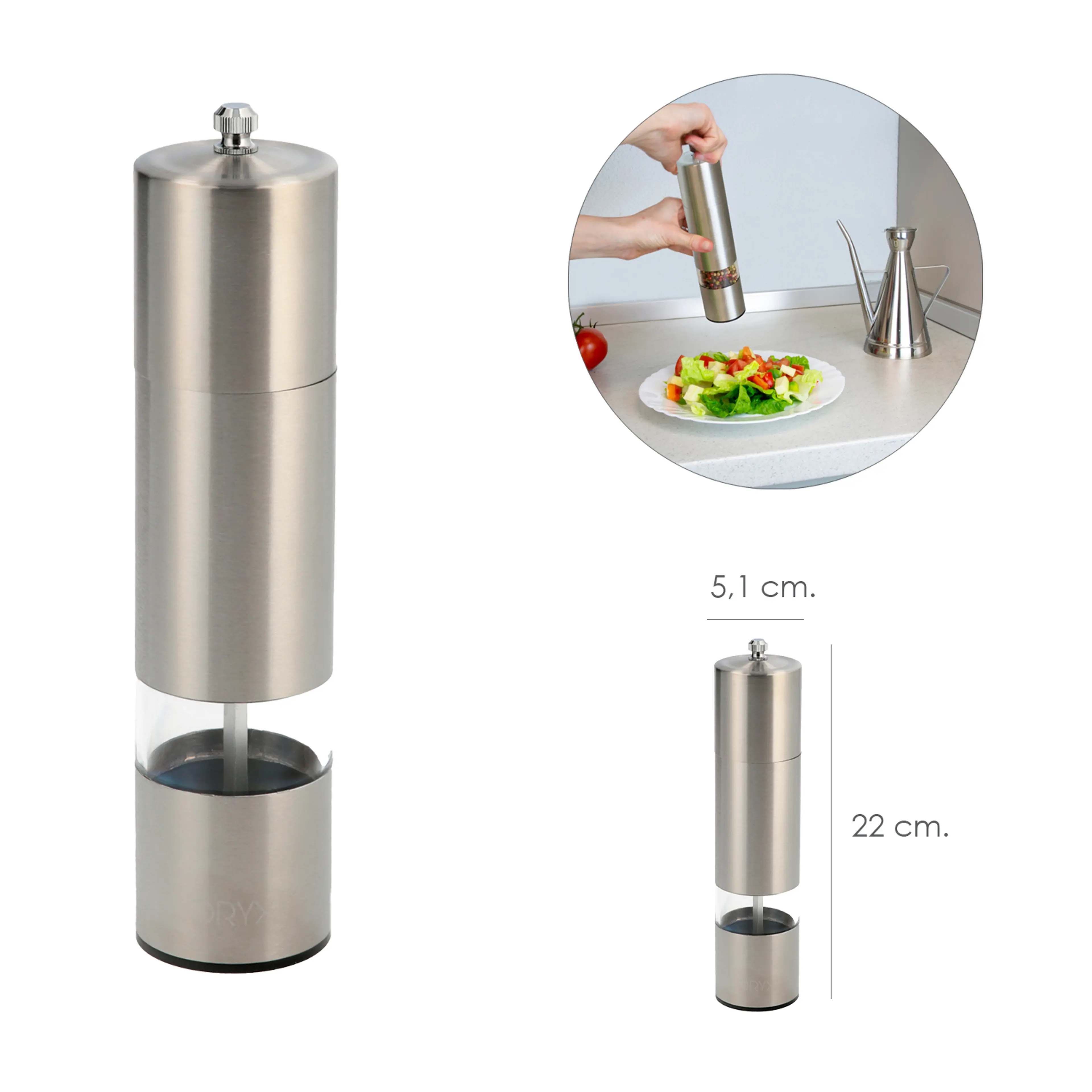MOLINILLO PIMIENTA / SAL INOXIDABLE