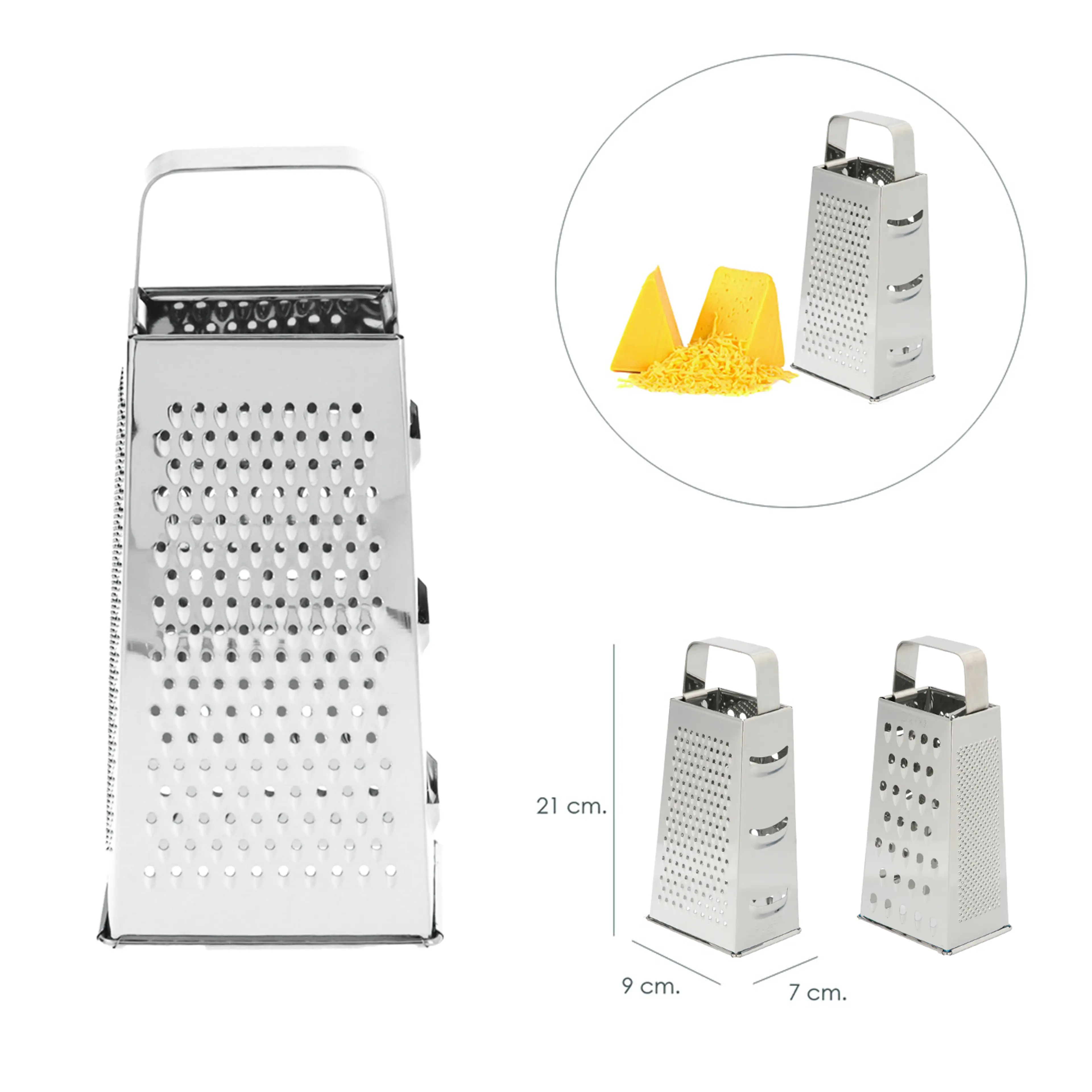 RALLADOR 4 CARAS ACERO INOXIDABLE 2