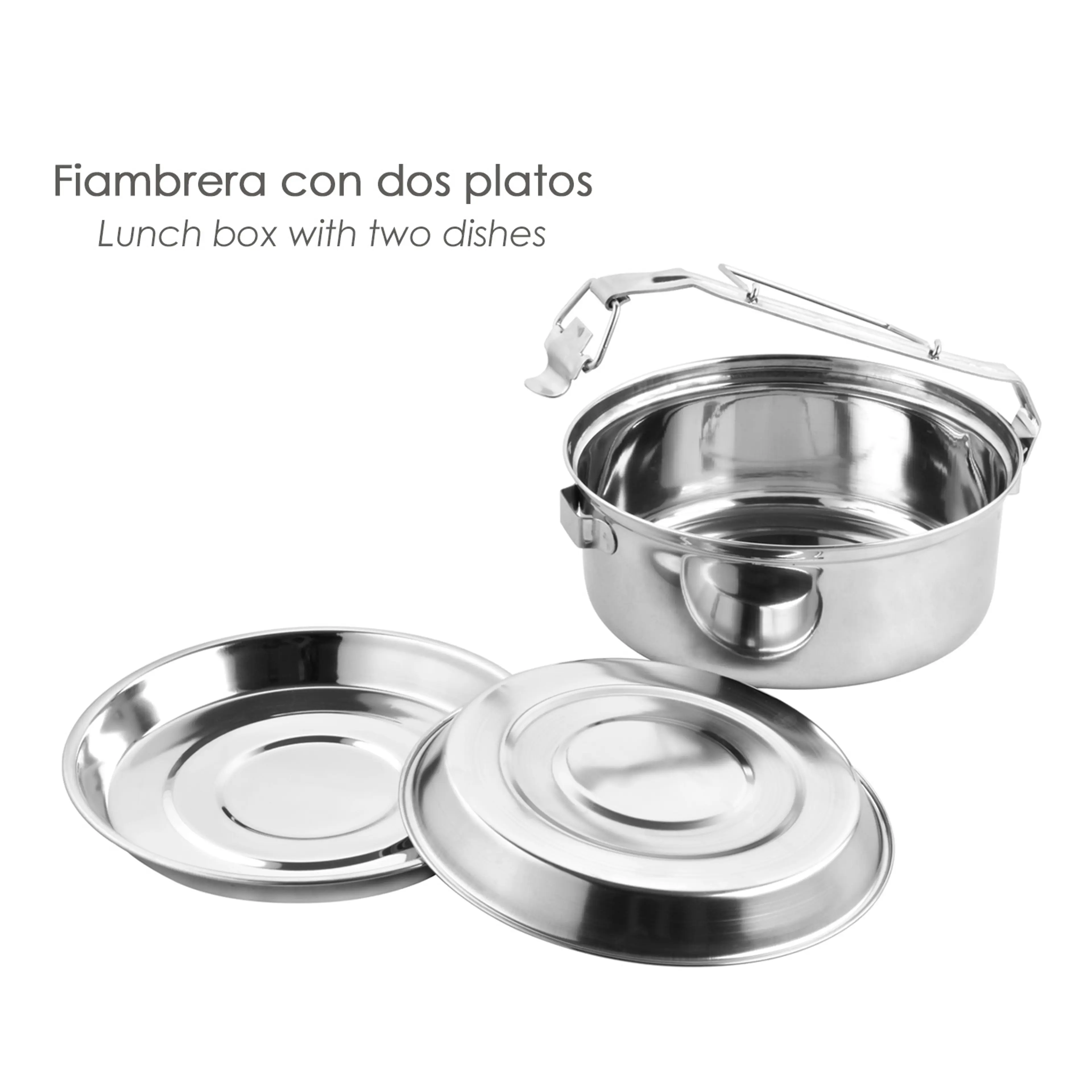 FIAMBRERA ACERO INOXIDABLE CON 2 PL