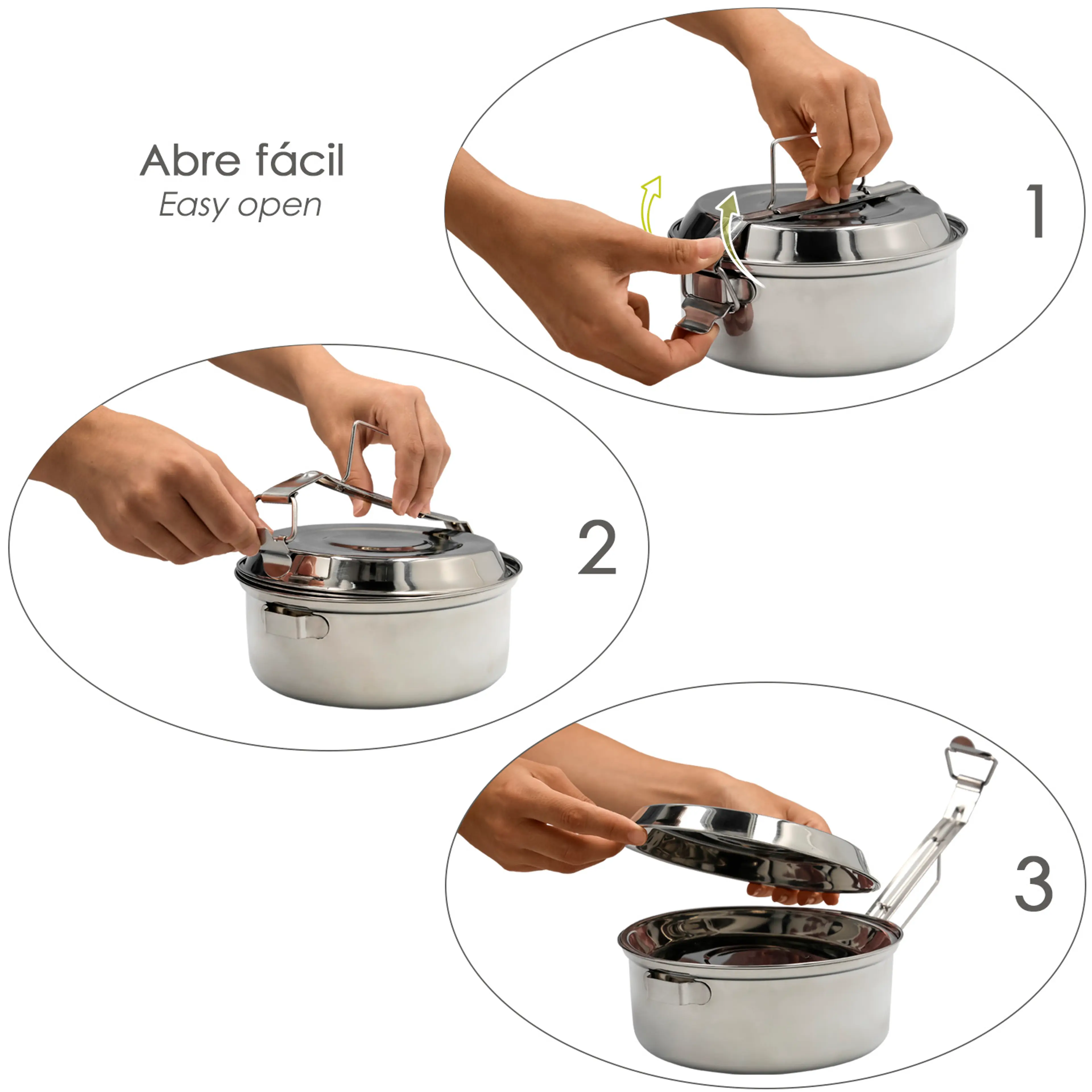 FIAMBRERA ACERO INOXIDABLE CON 2 PL