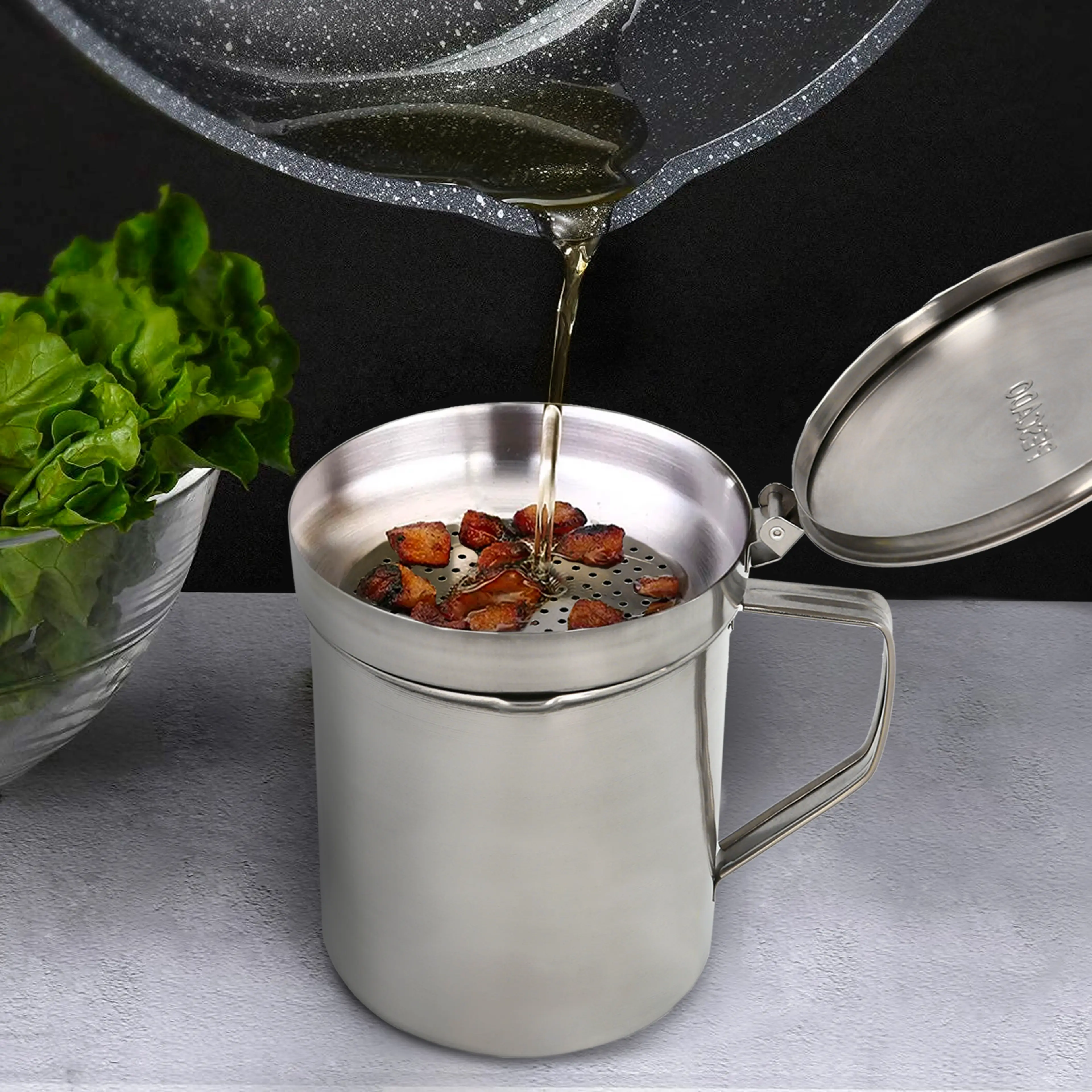 GRASERA ACERO INOXIDABLE PARA CARNE