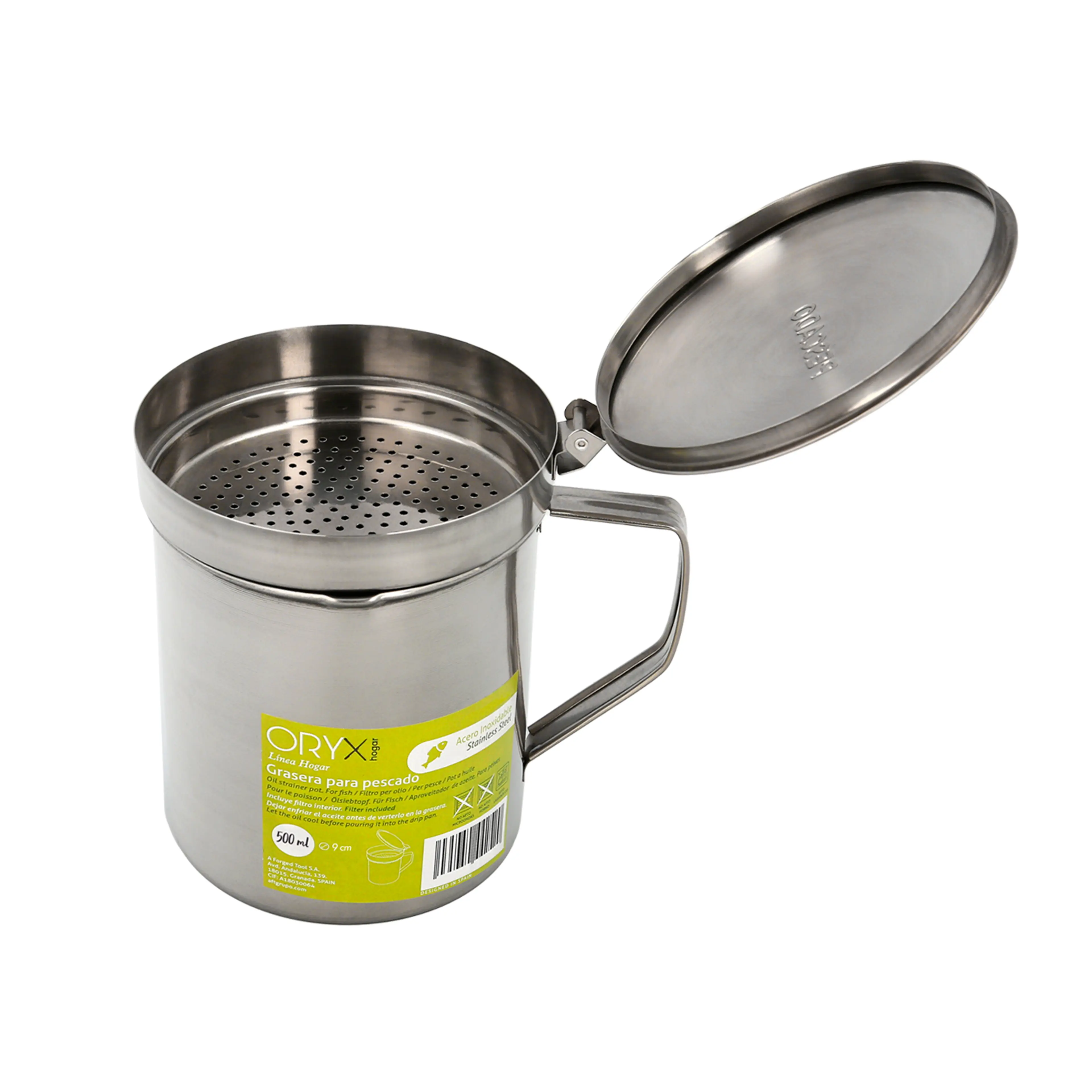 GRASERA ACERO INOXIDABLE PARA PESCA