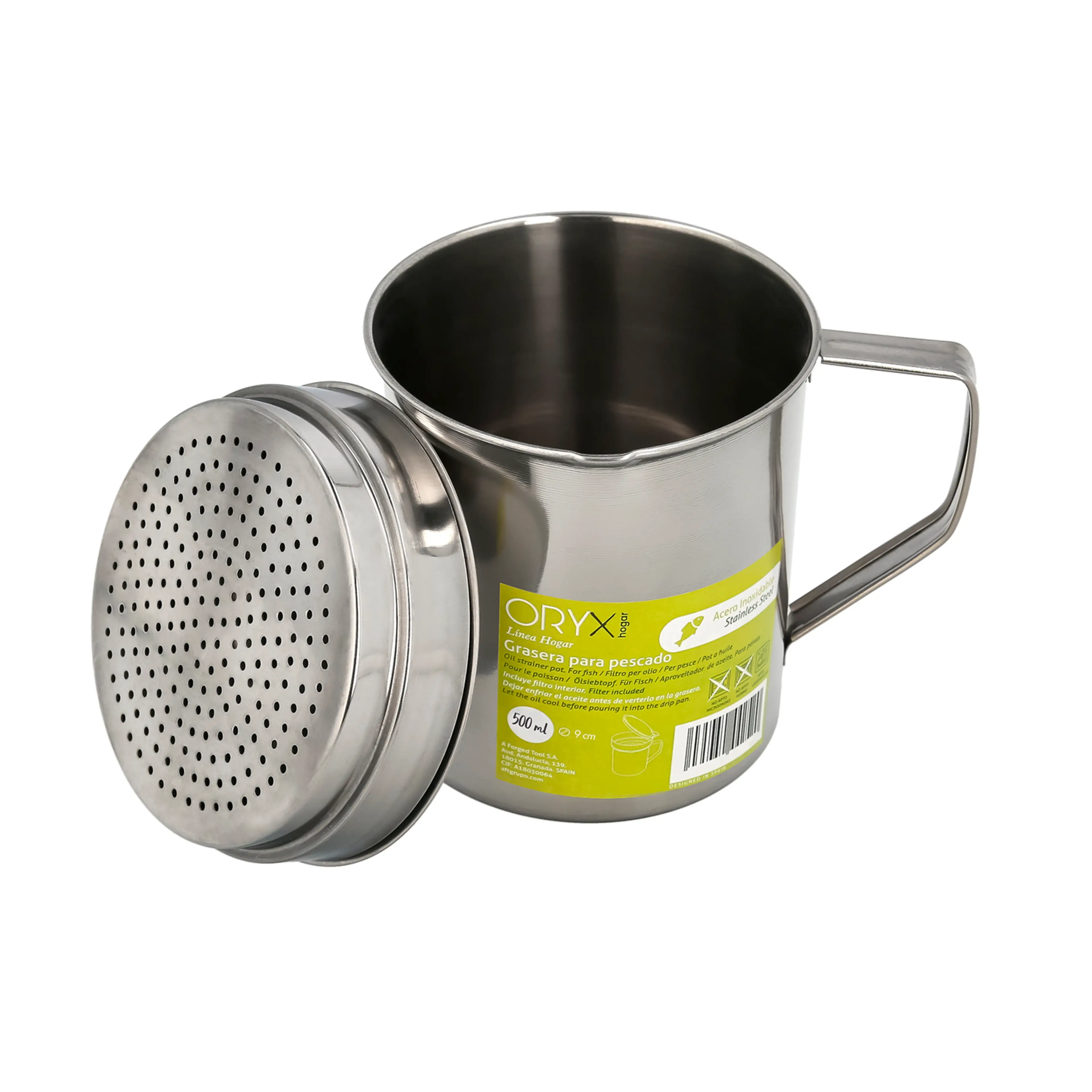 GRASERA ACERO INOXIDABLE PARA PESCA