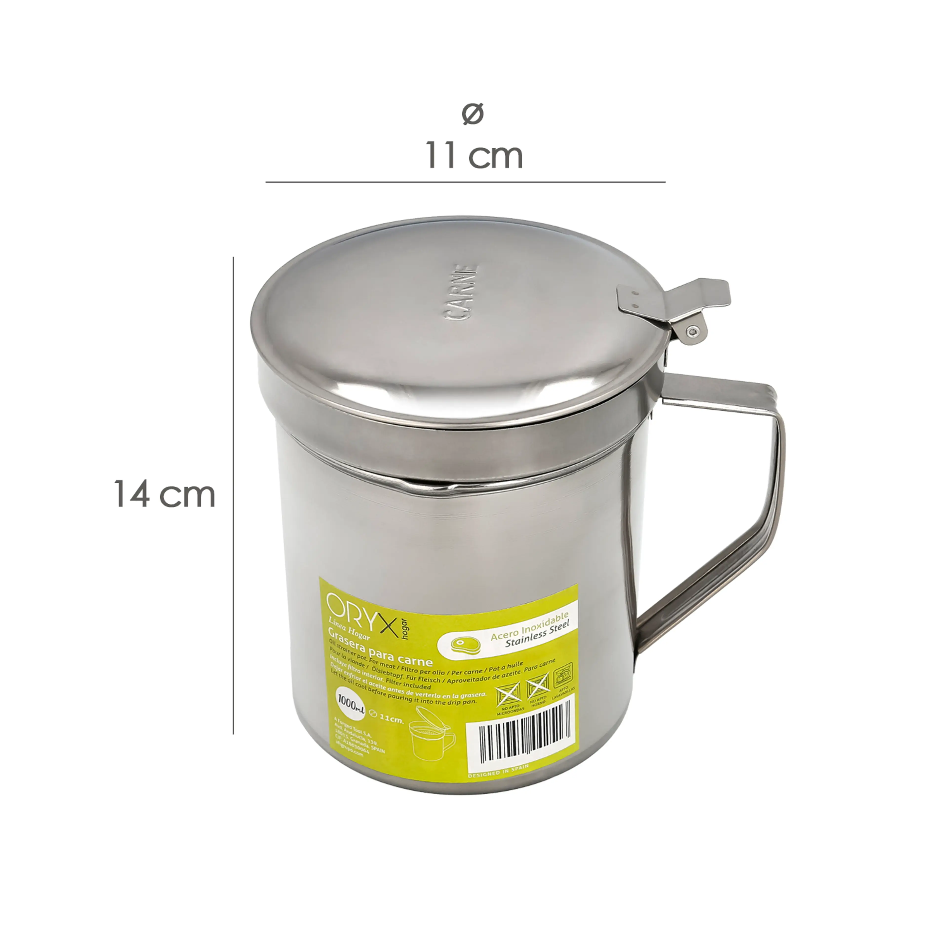 GRASERA ACERO INOXIDABLE PARA CARNE