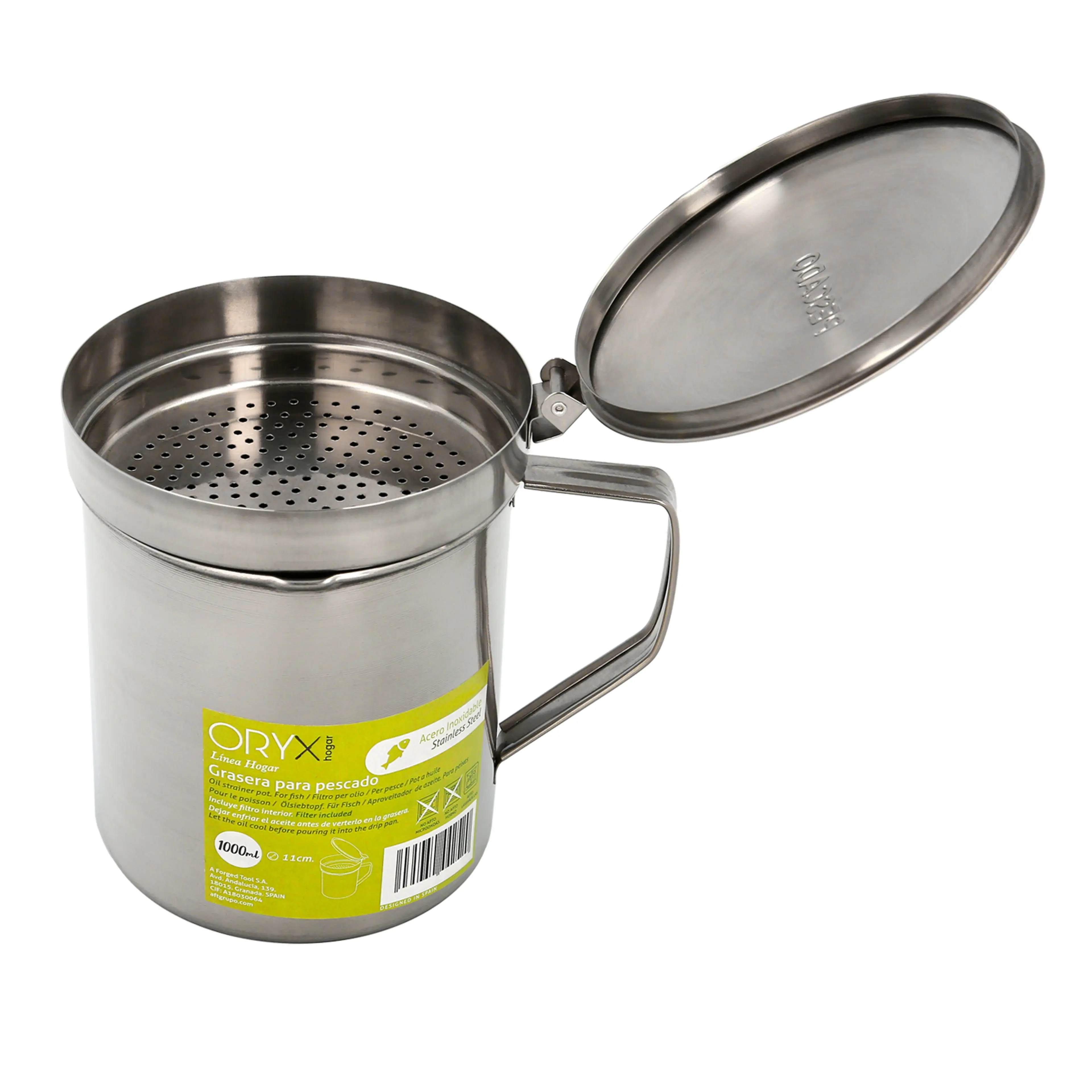 GRASERA ACERO INOXIDABLE PARA PESCA