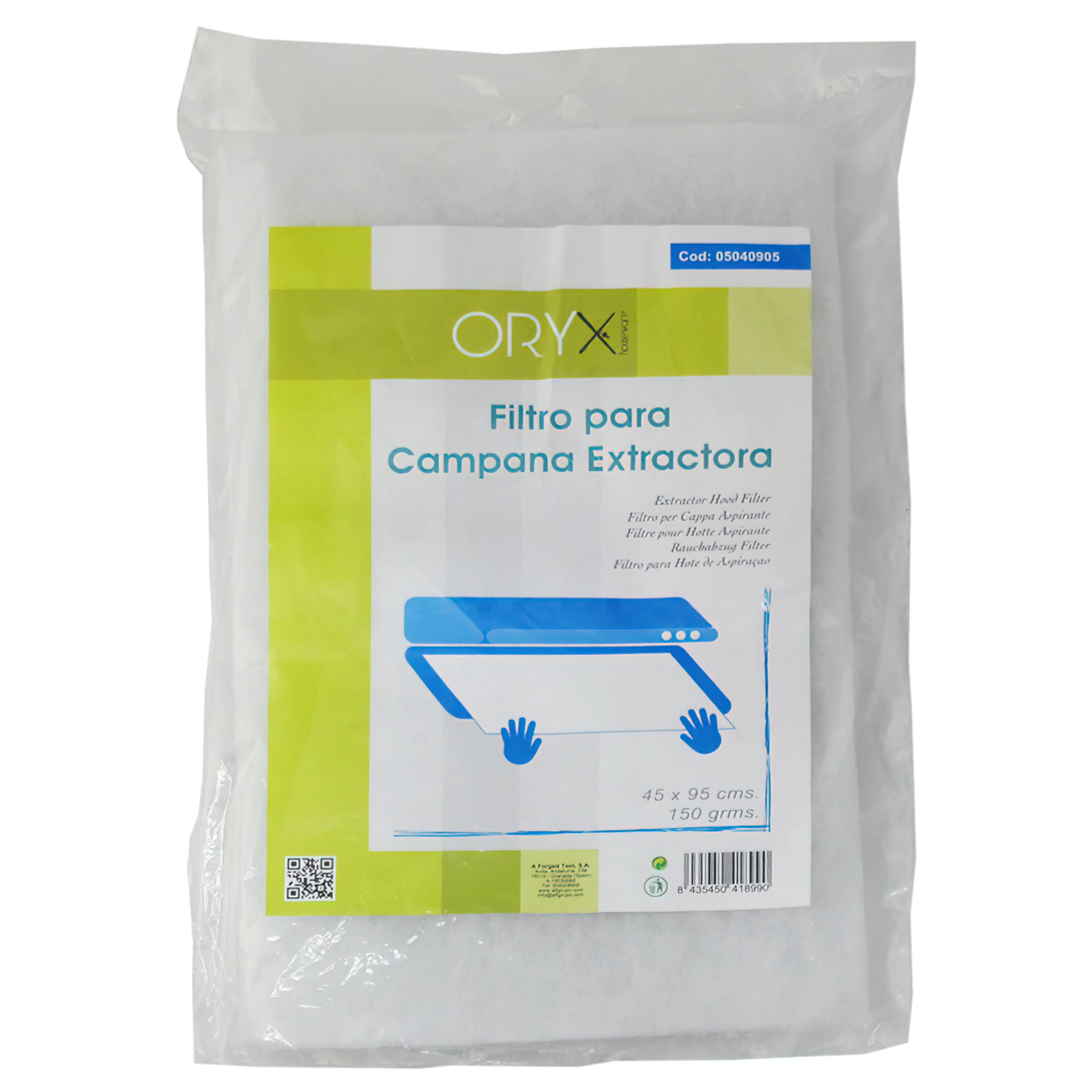 FILTRO CAMPANA EXTRACTORA 45X95 CM.