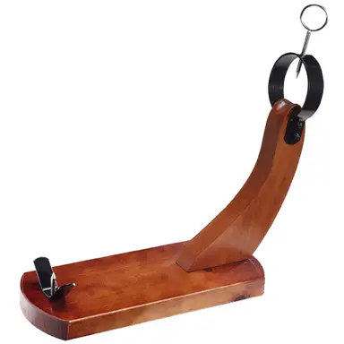 SOPORTE JAMON HUELVA NOGAL (GÓNDOLA