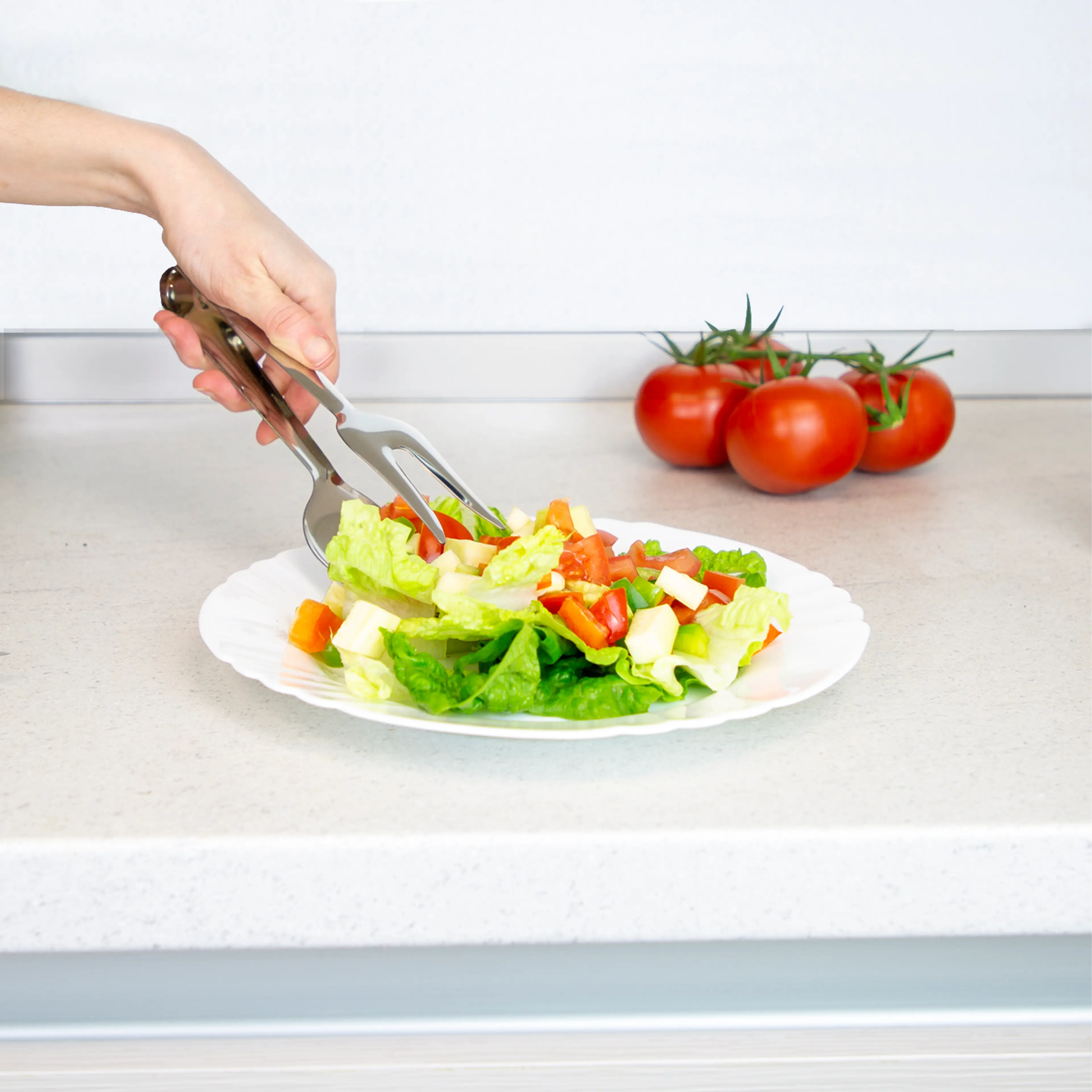 PINZAS SERVIR ACERO INOXIDABLE  21 