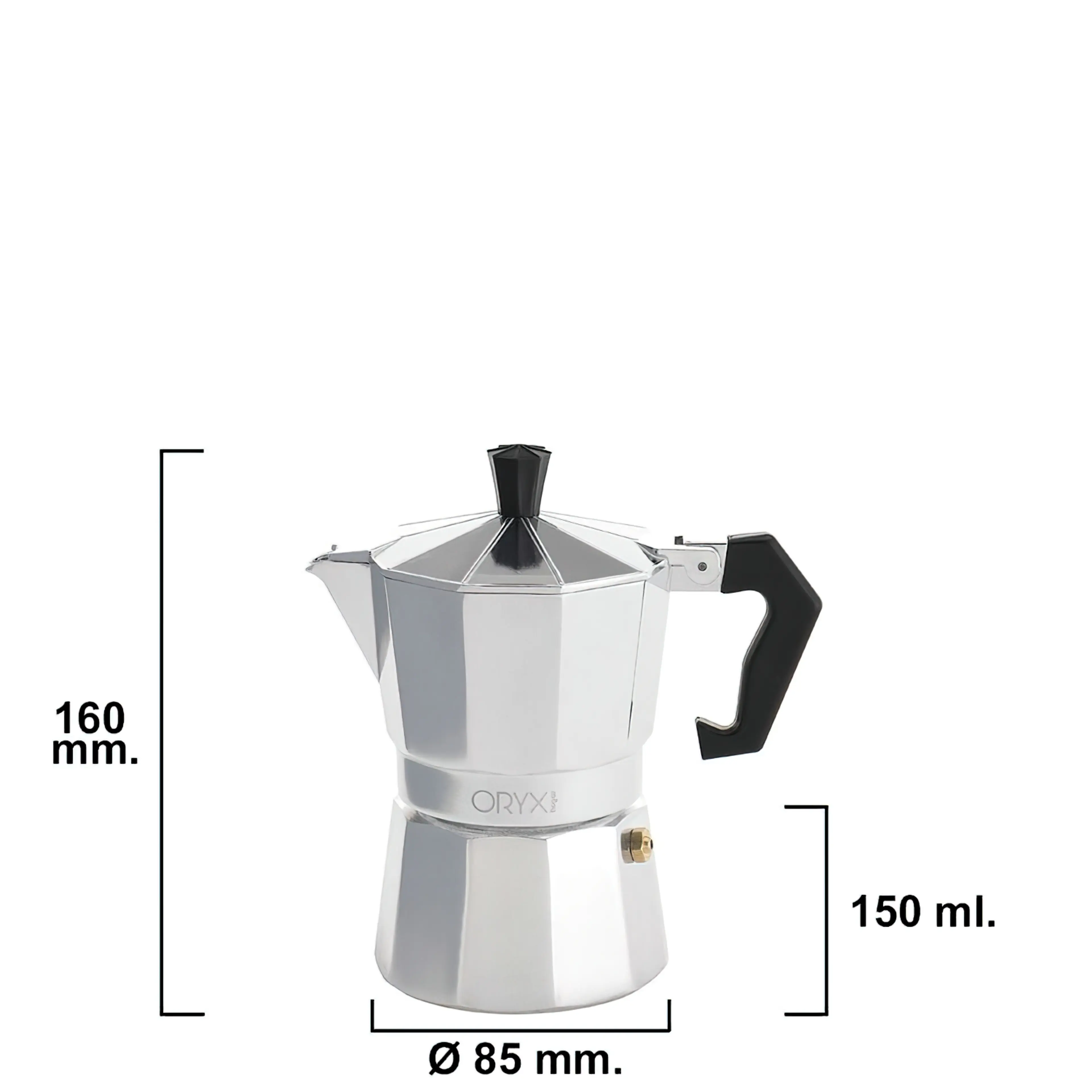 CAFETERA ALUMINIO 3 TAZAS (150 ML.)