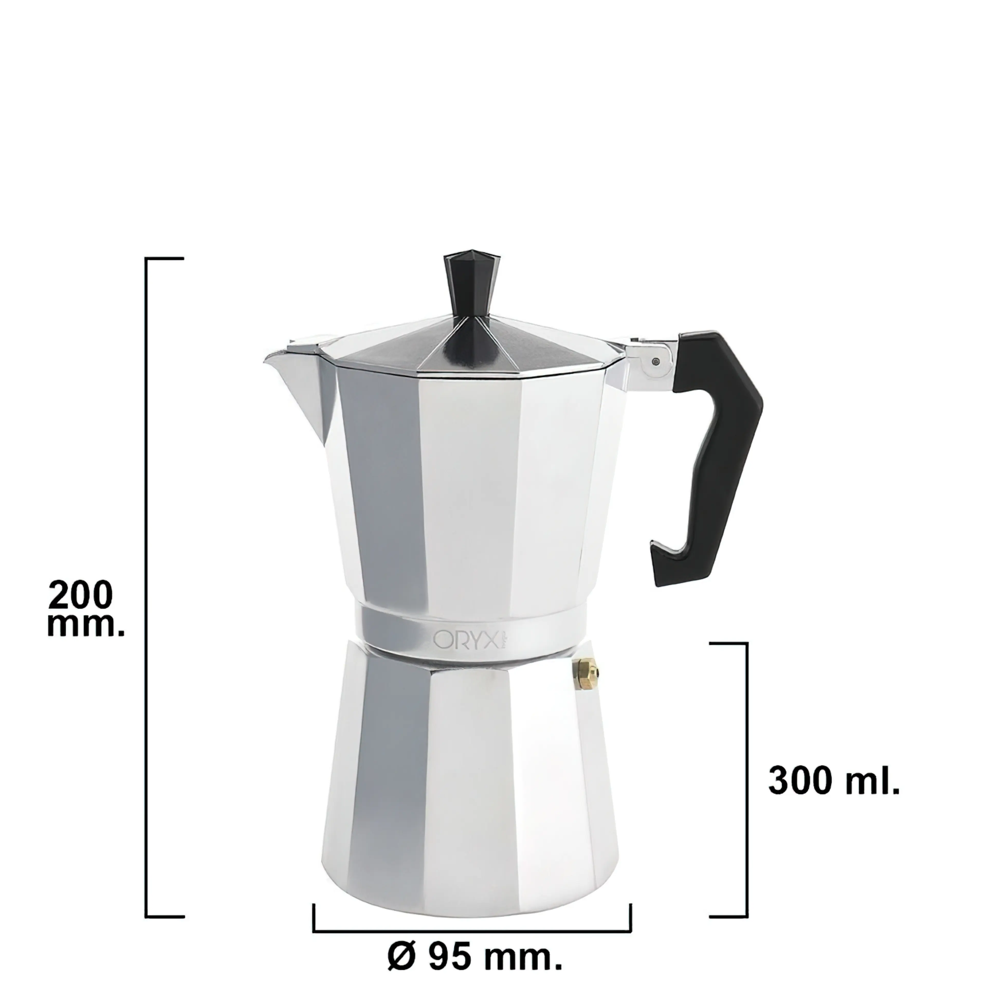CAFETERA ALUMINIO 6 TAZAS (300 ML.)
